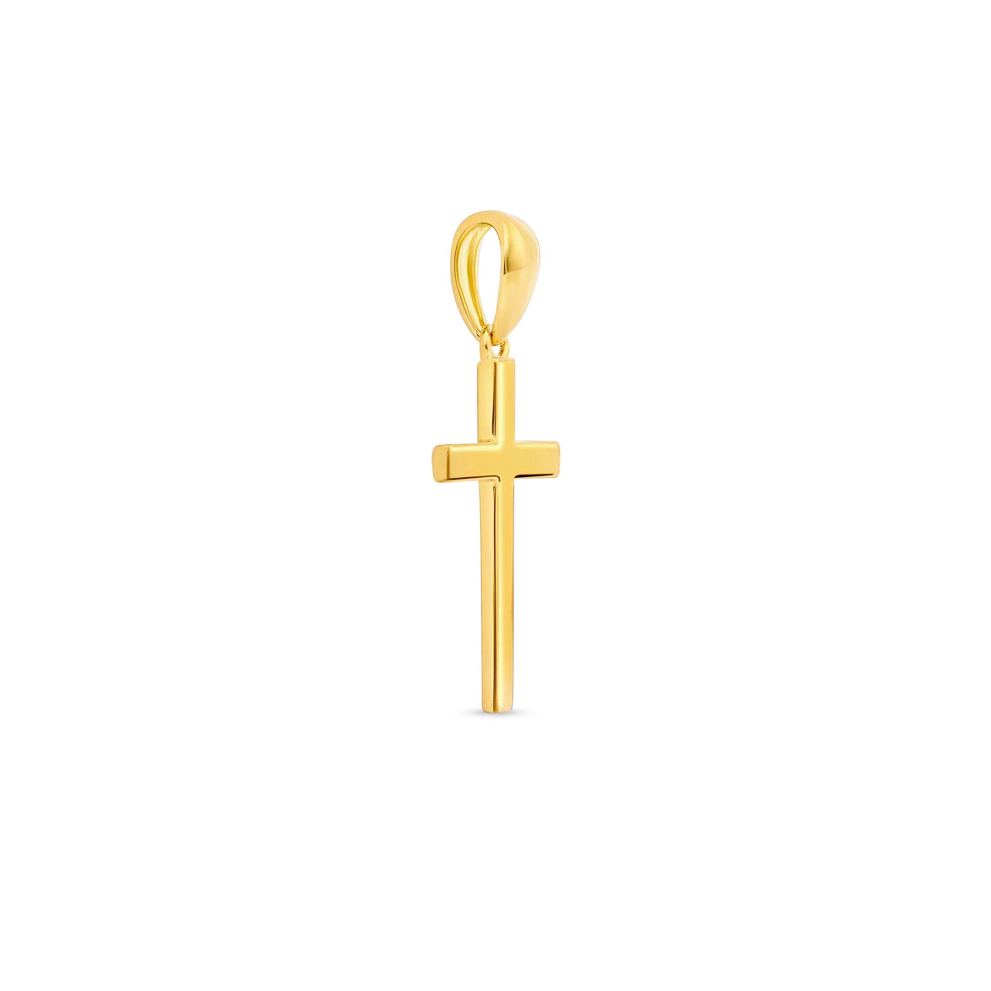 Minimal Cross Silver Pendant - Image 3
