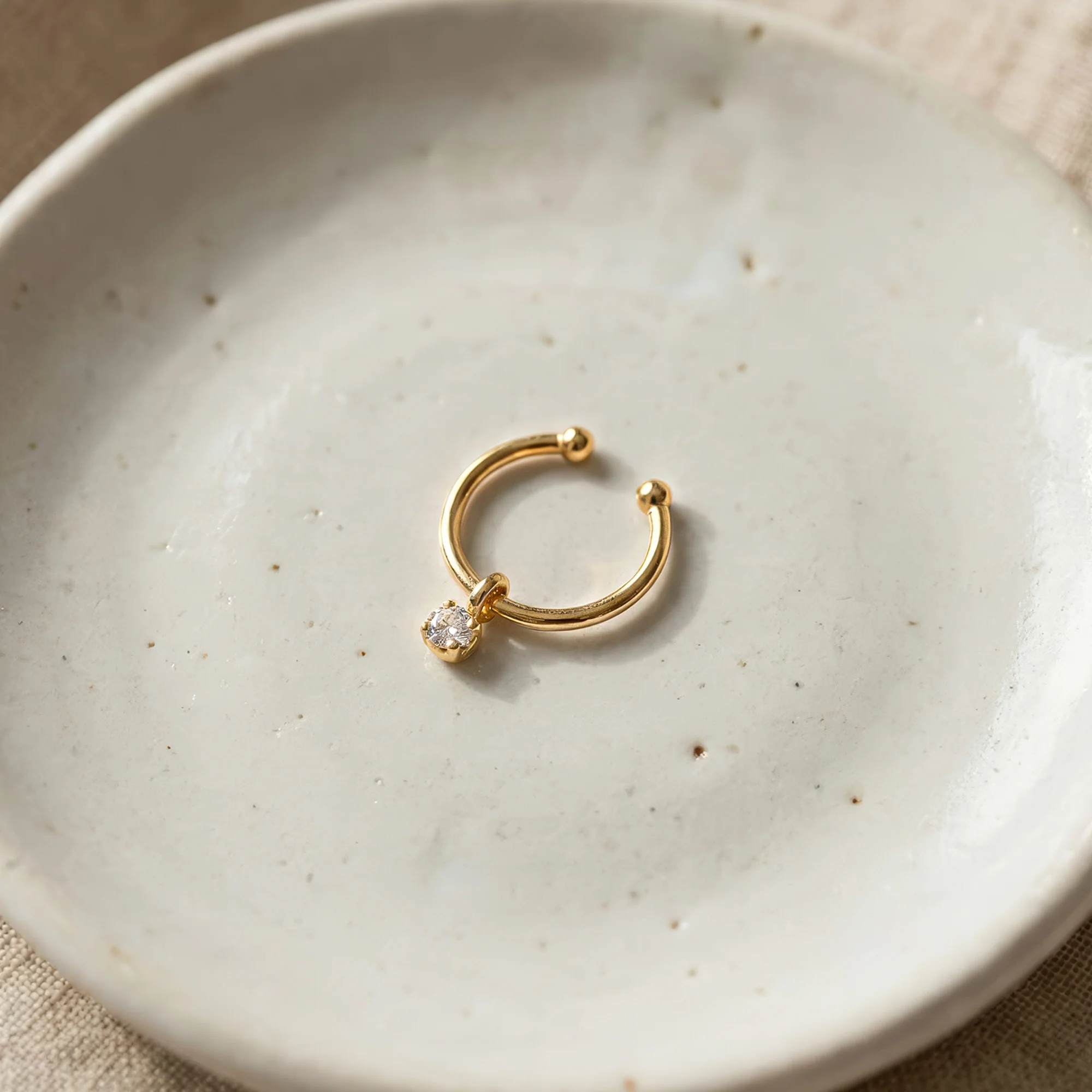 Minimal Drop Septum Nose Ring - Image 3