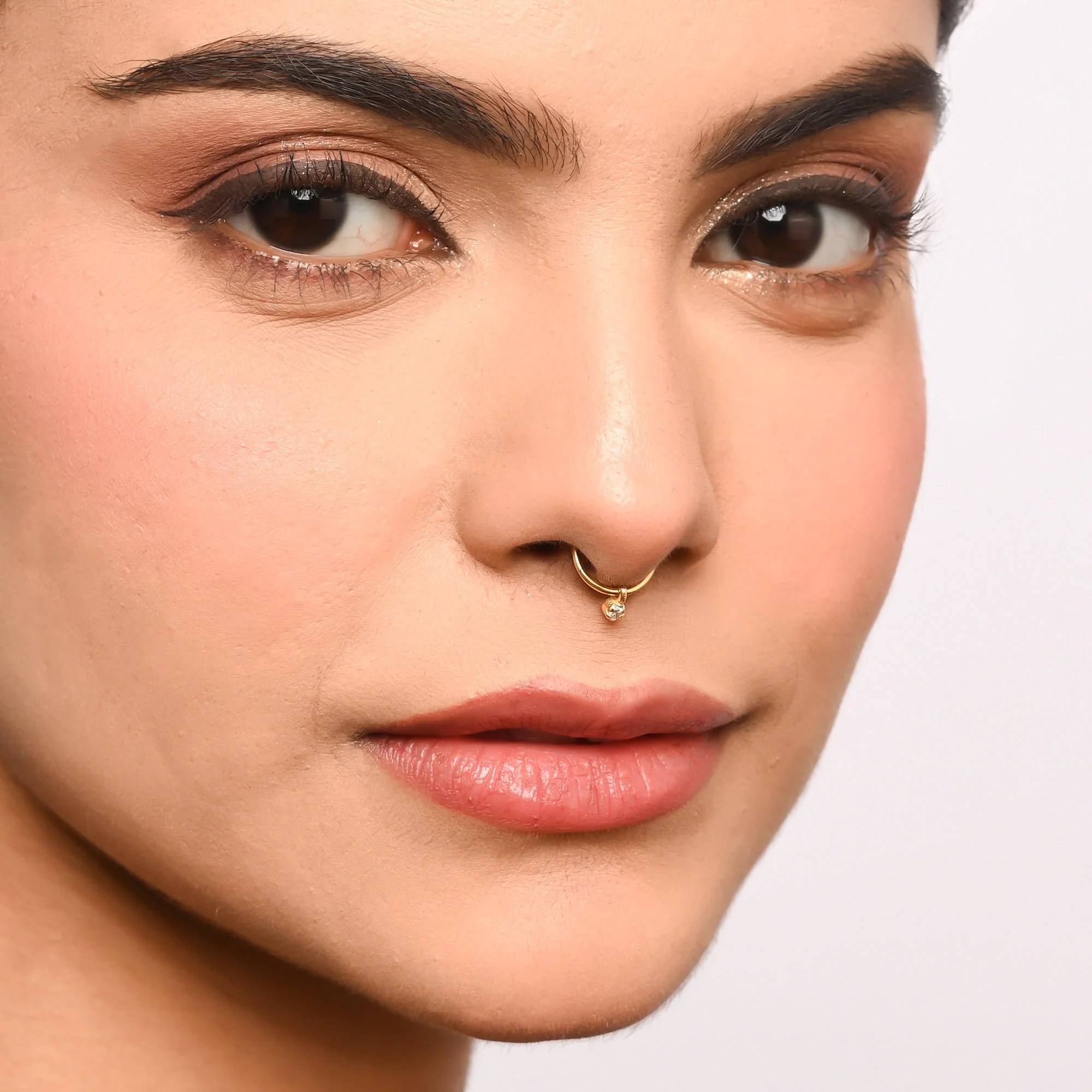 Minimal Drop Septum Nose Ring - Image 4