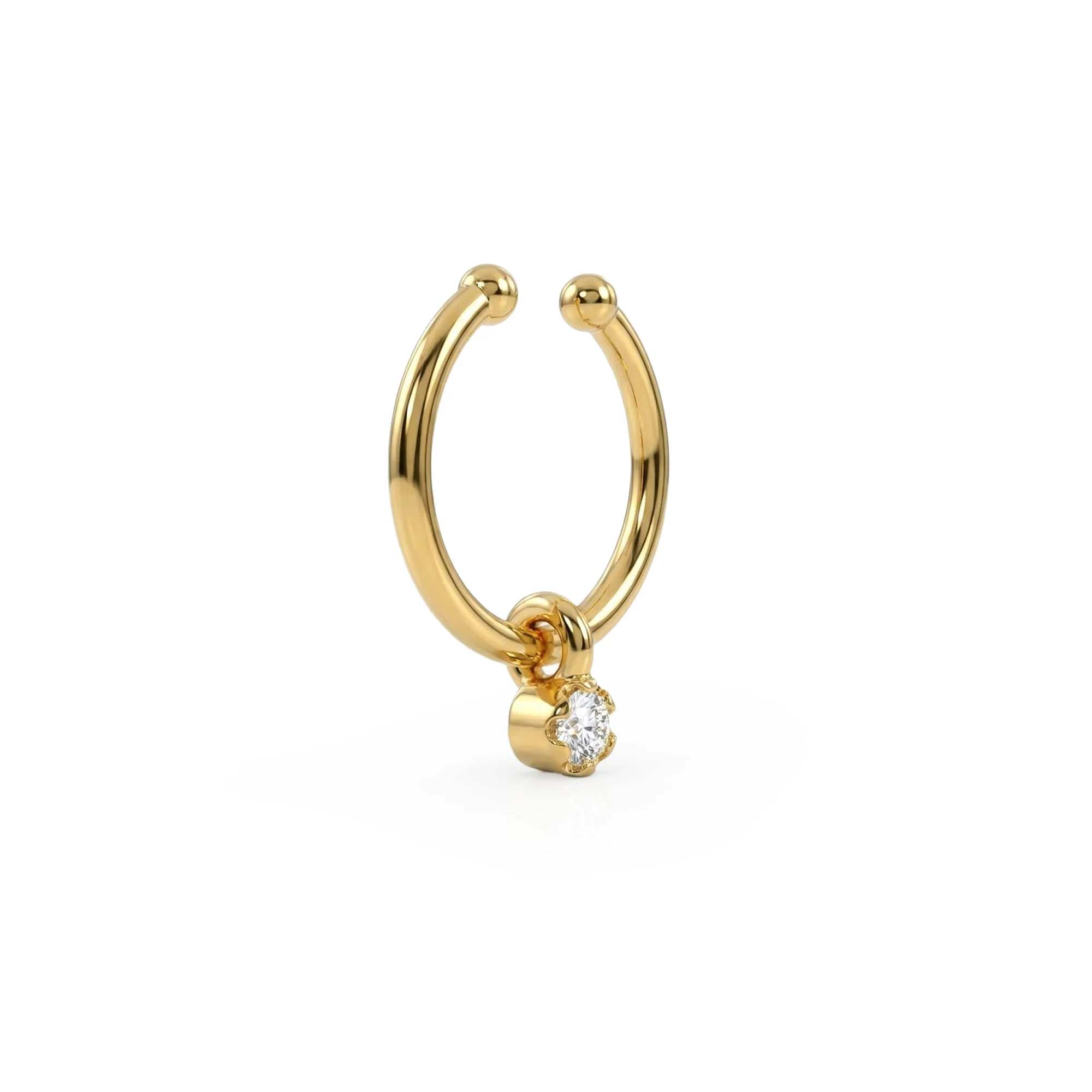 Minimal Drop Septum Nose Ring - Image 5