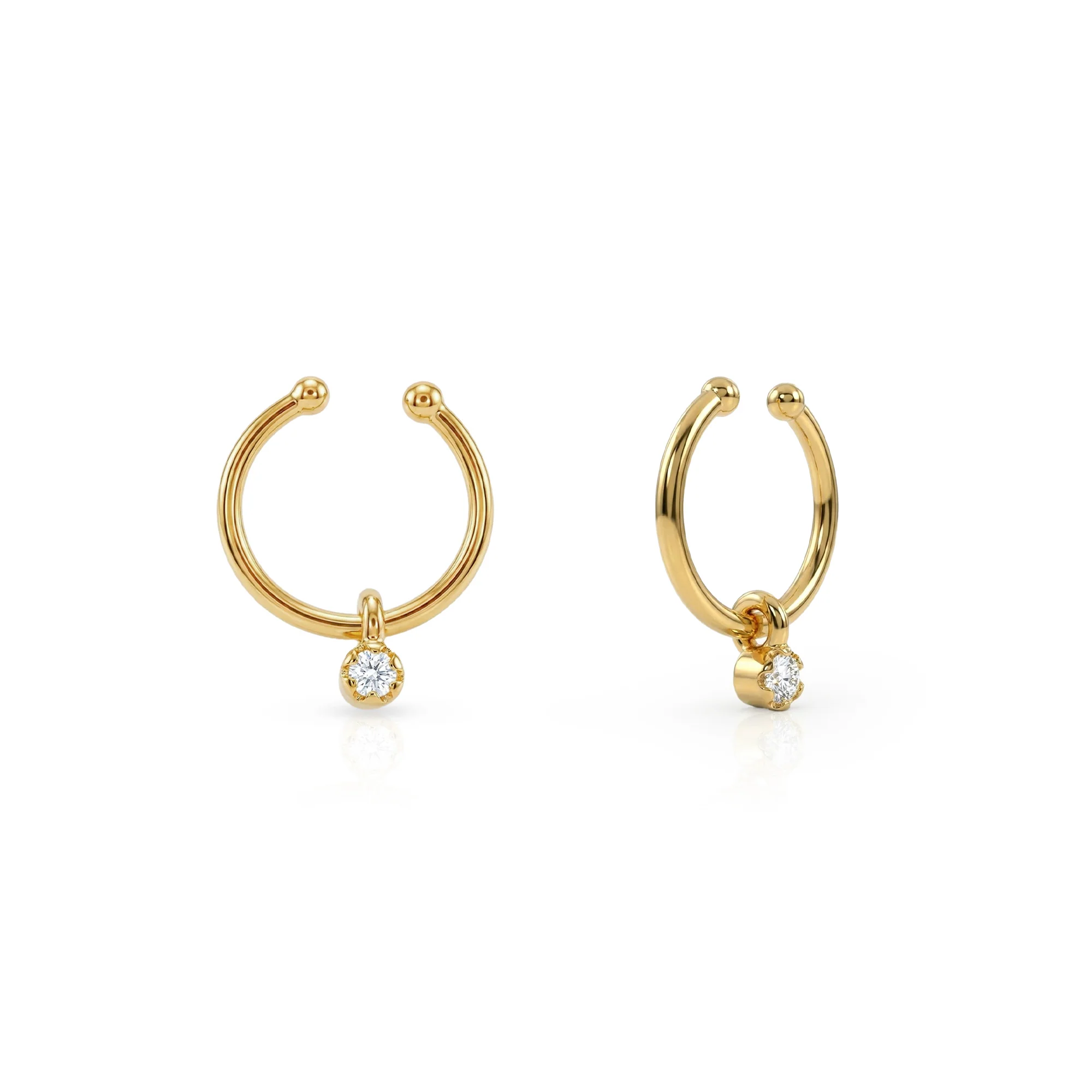 Minimal Drop Septum Nose Ring - Image 7