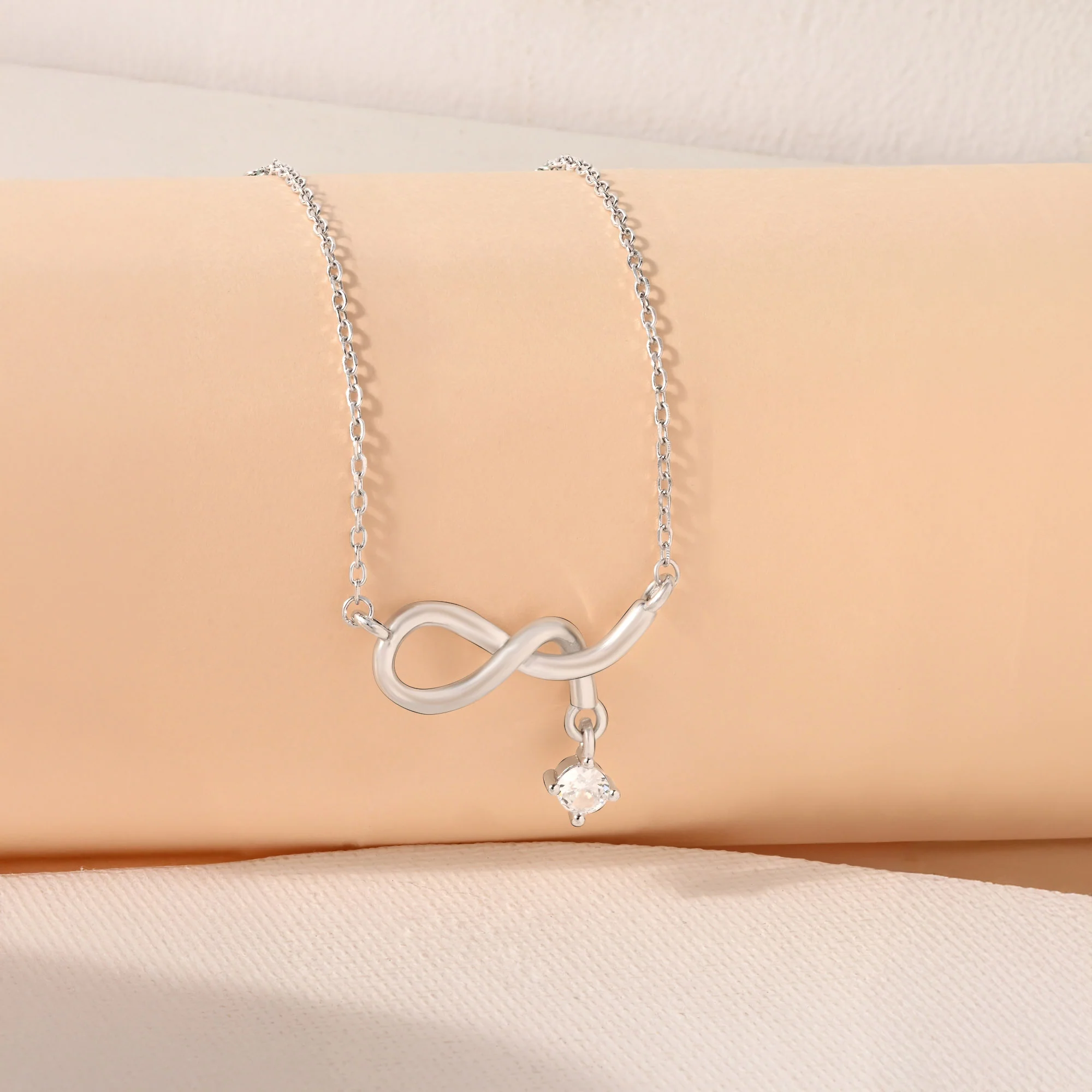 Minimal Infinity Drop Necklace