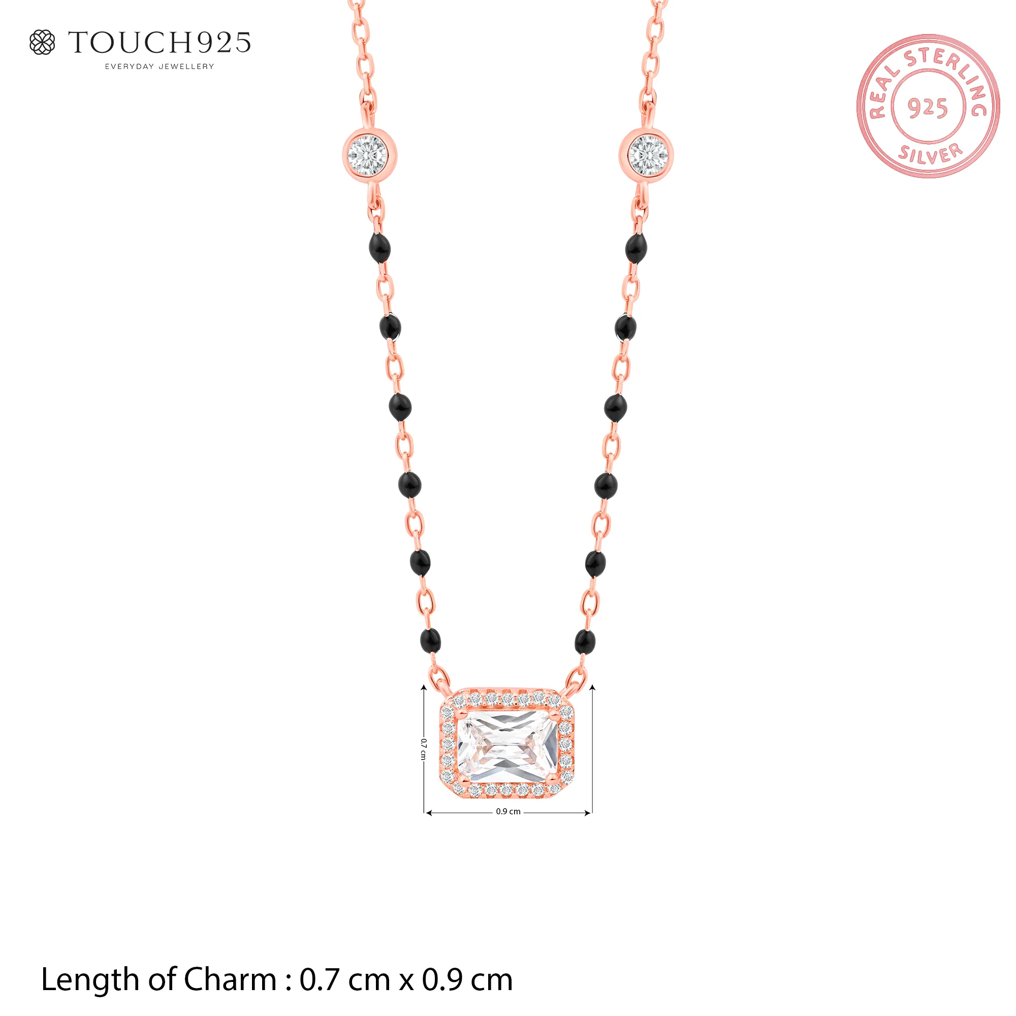 Minimal Square Halo Mangalsutra - Image 13