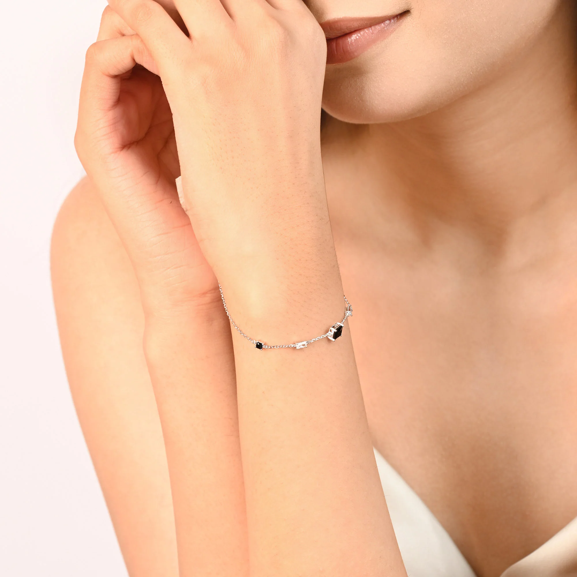Minimal Square Station Bracelet - Image 3