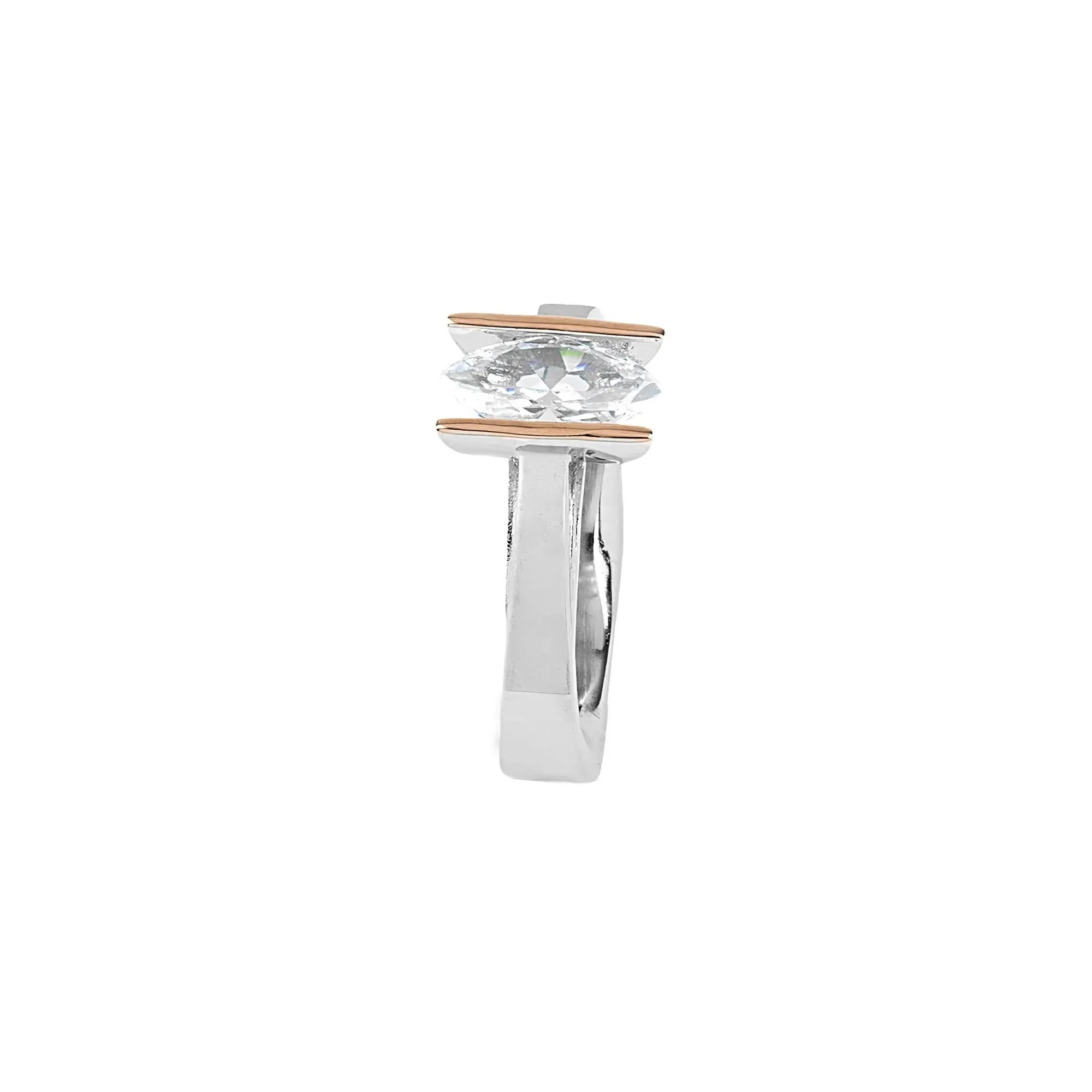 Minimalist CZ Band Ring - Image 5