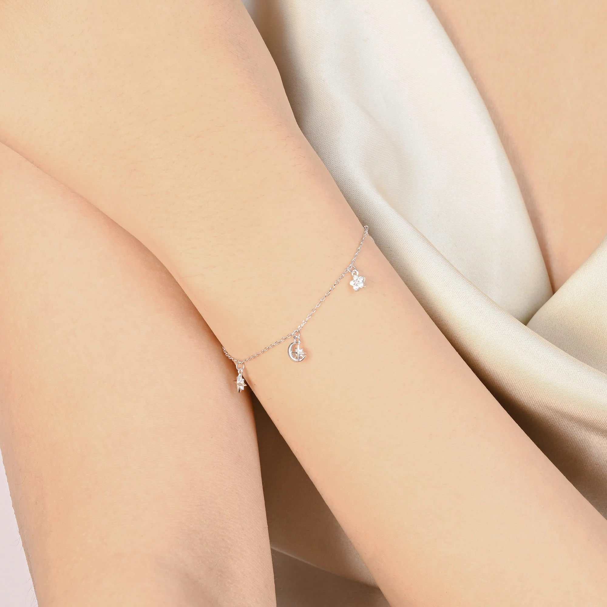 Moon & Star Charm Bracelet - Image 8