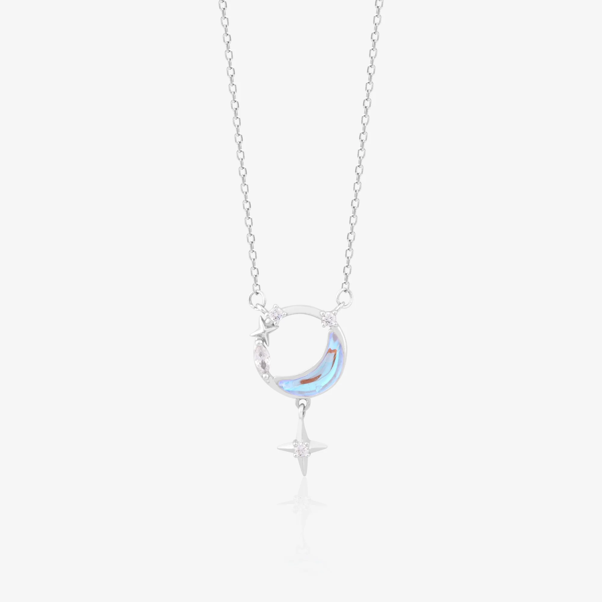 Moon & Star Pendant Necklace - Image 2