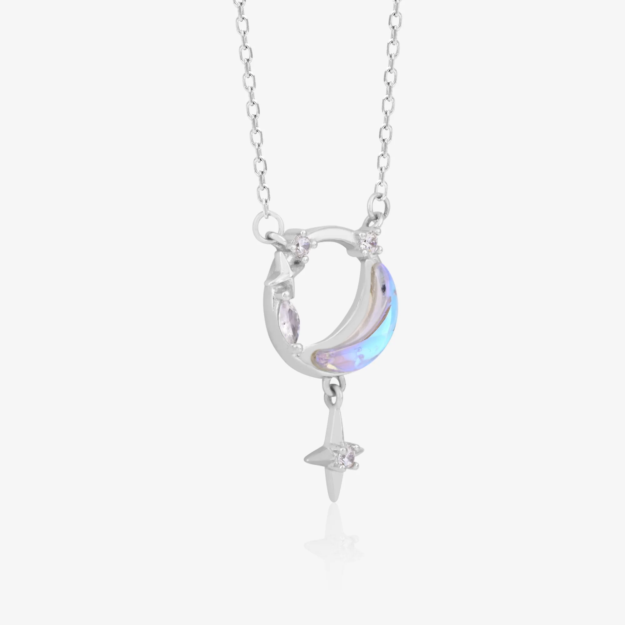 Moon & Star Pendant Necklace - Image 4