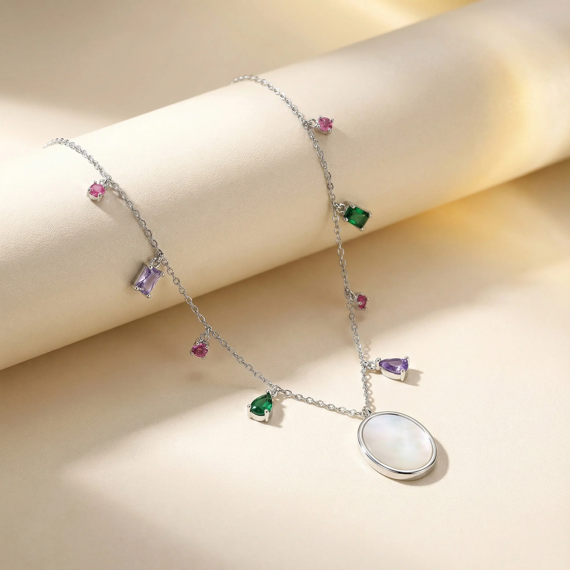 Mother Shell Drop Necklace