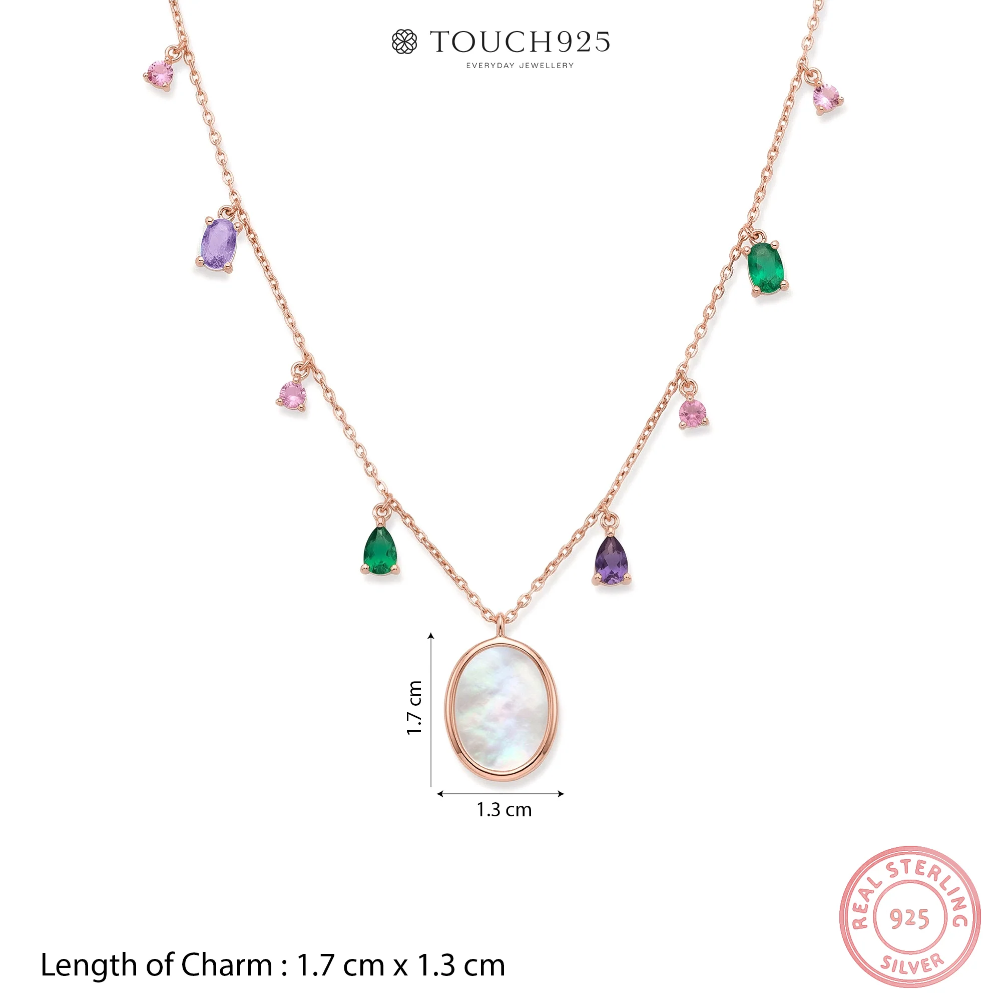 Mother Shell Drop Necklace - Image 12