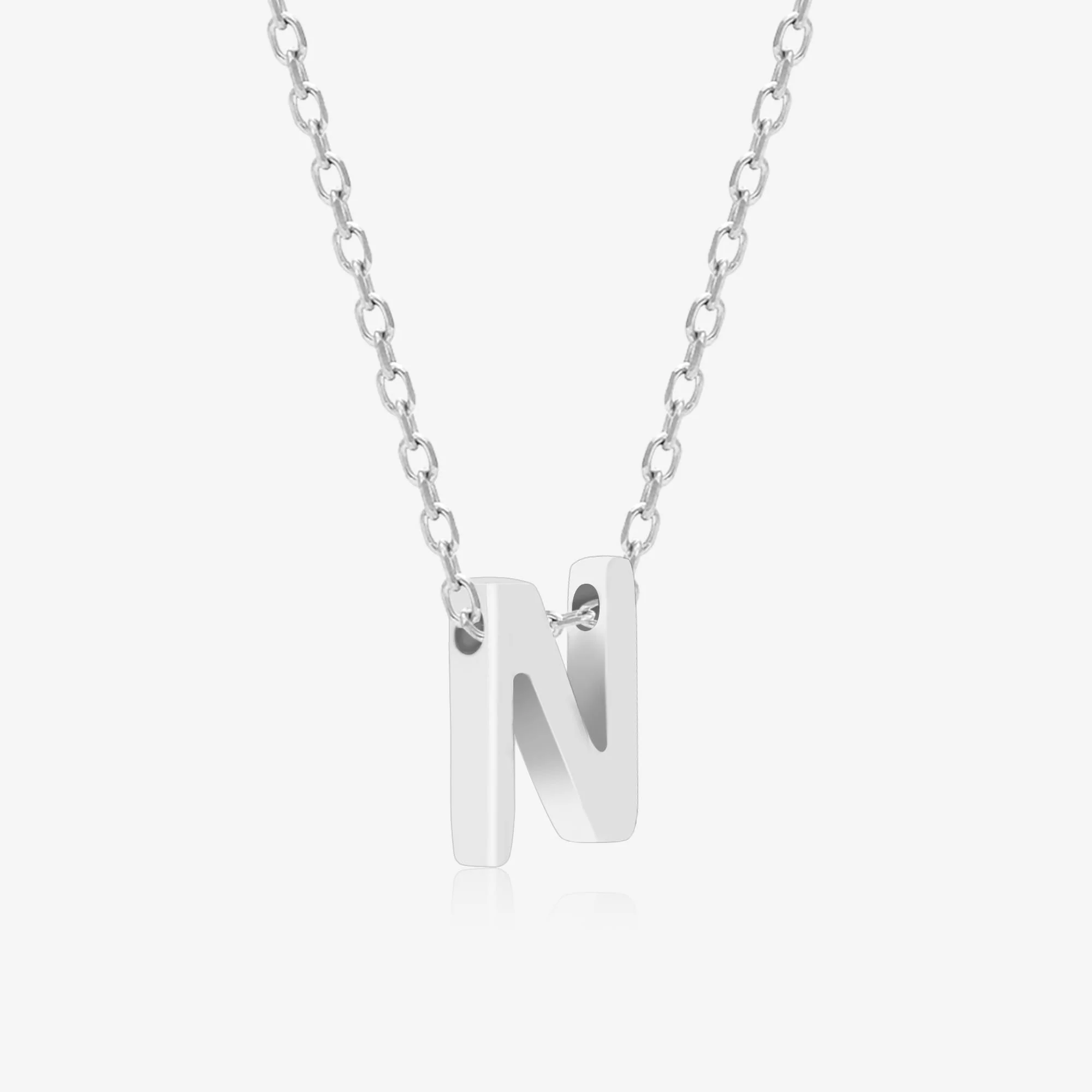 Noble N Initial Necklace - Image 4