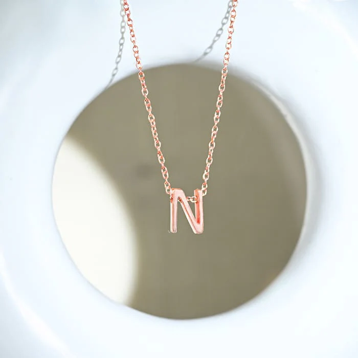 Noble N Initial Necklace - Image 5