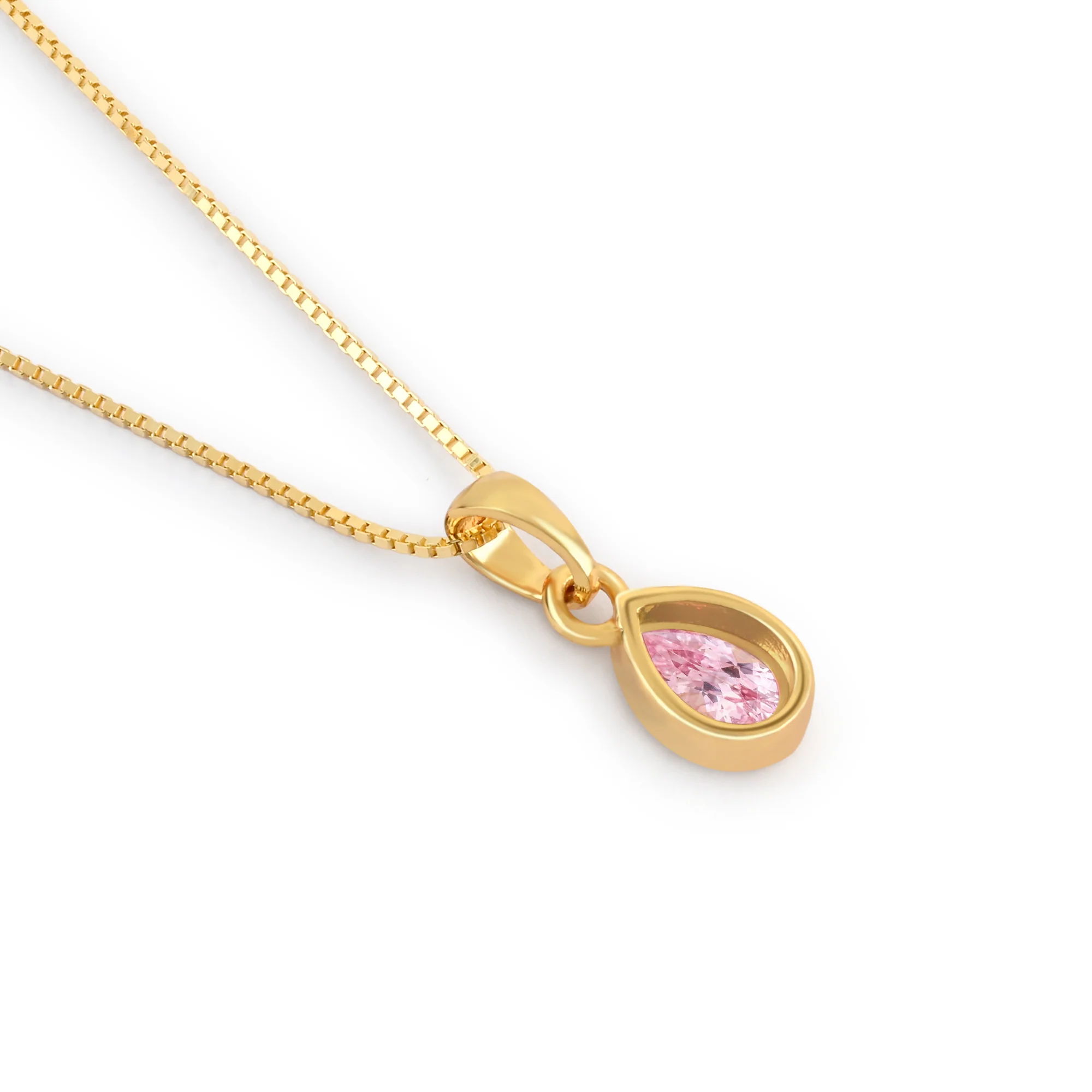 October Birthstone Silver Necklace - Image 5
