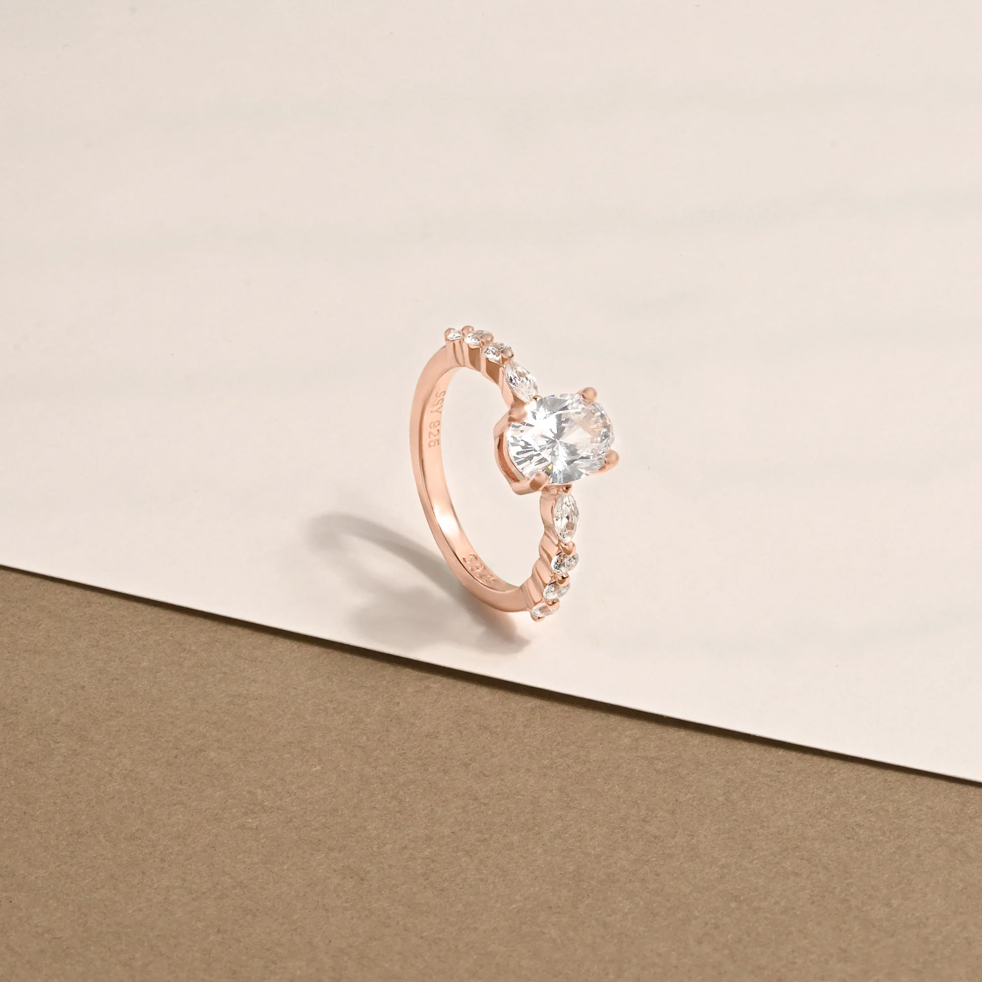 Oval Marquise CZ Ring - Image 7