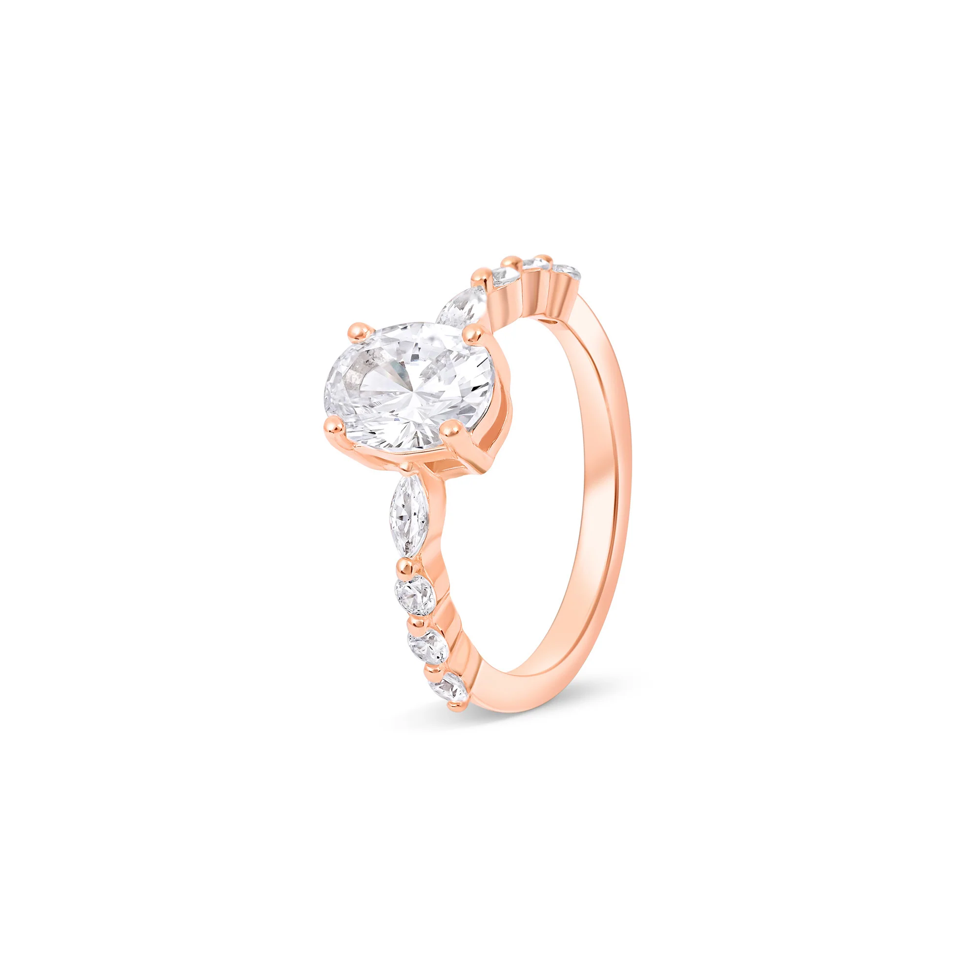 Oval Marquise CZ Ring - Image 9