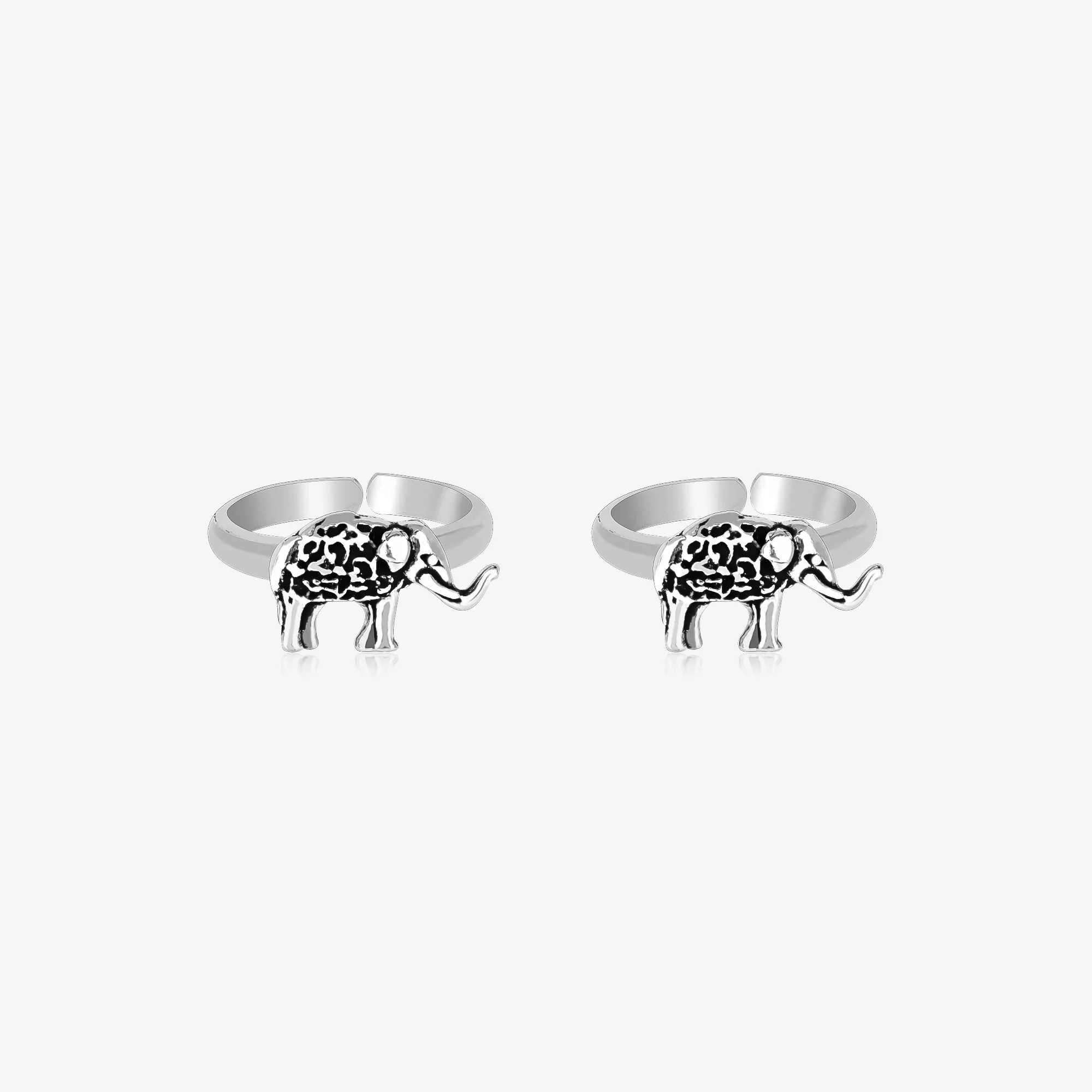 Oxidised Elephant Toe Ring - Image 2