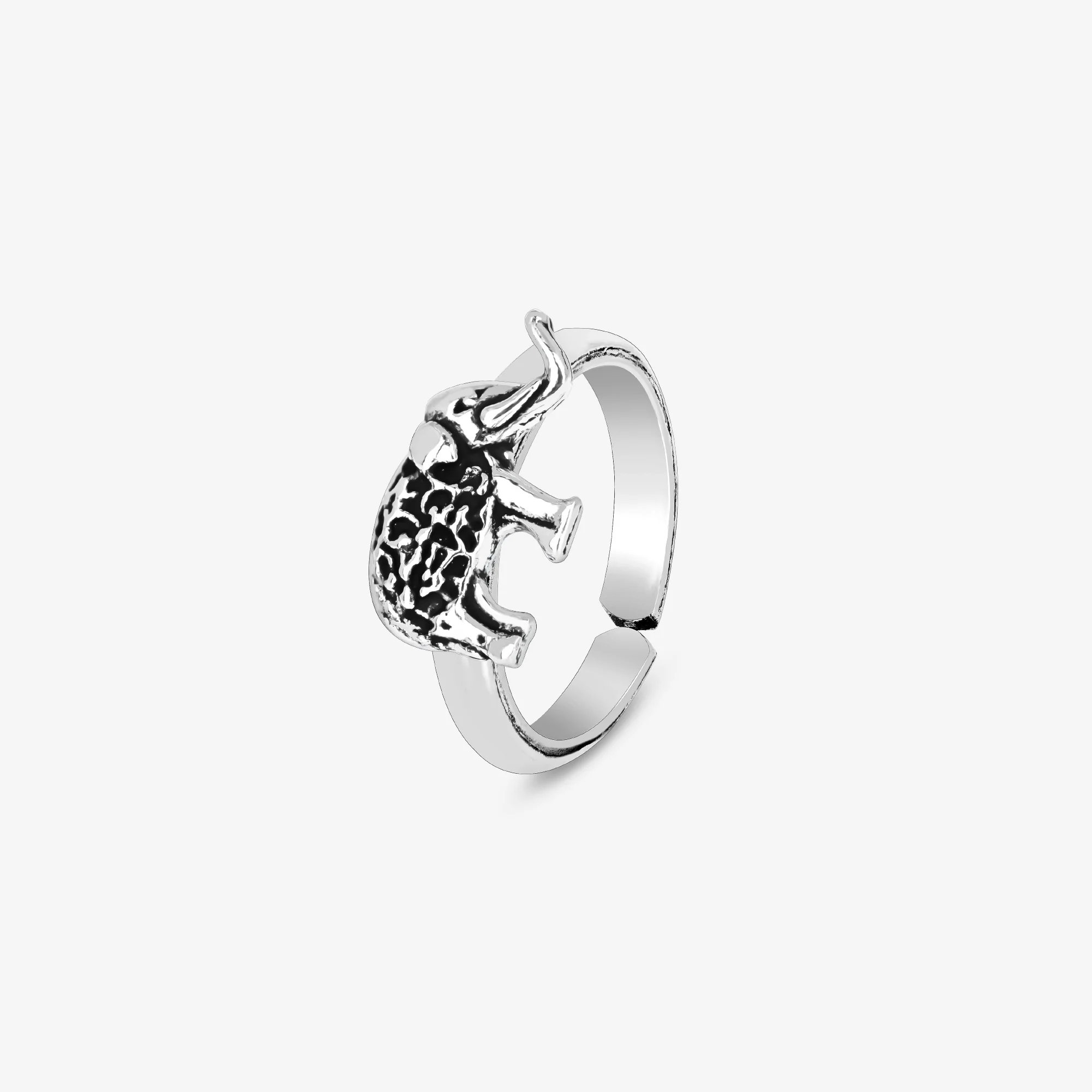 Oxidised Elephant Toe Ring - Image 5