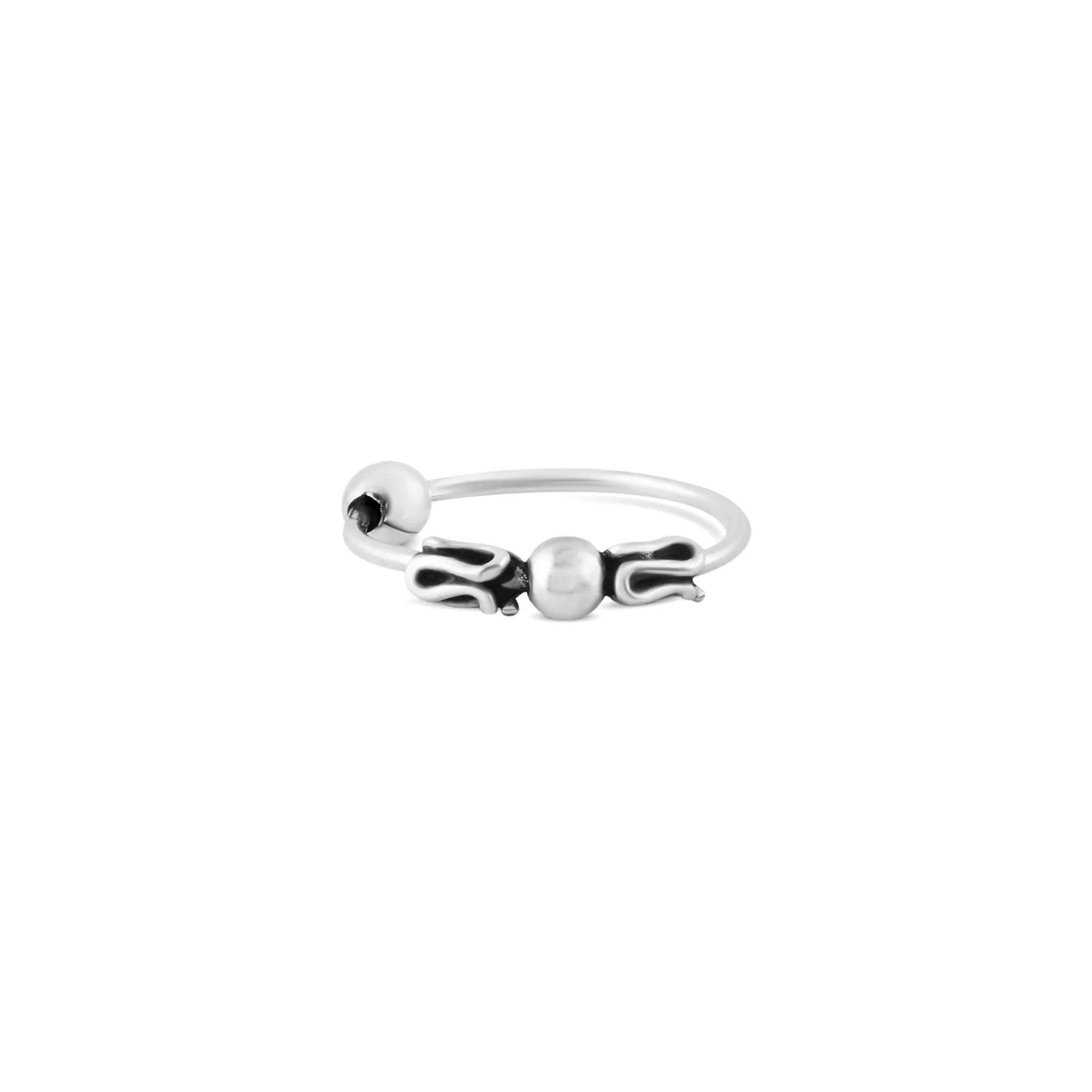 Oxidised motif Nose Ring - Image 4