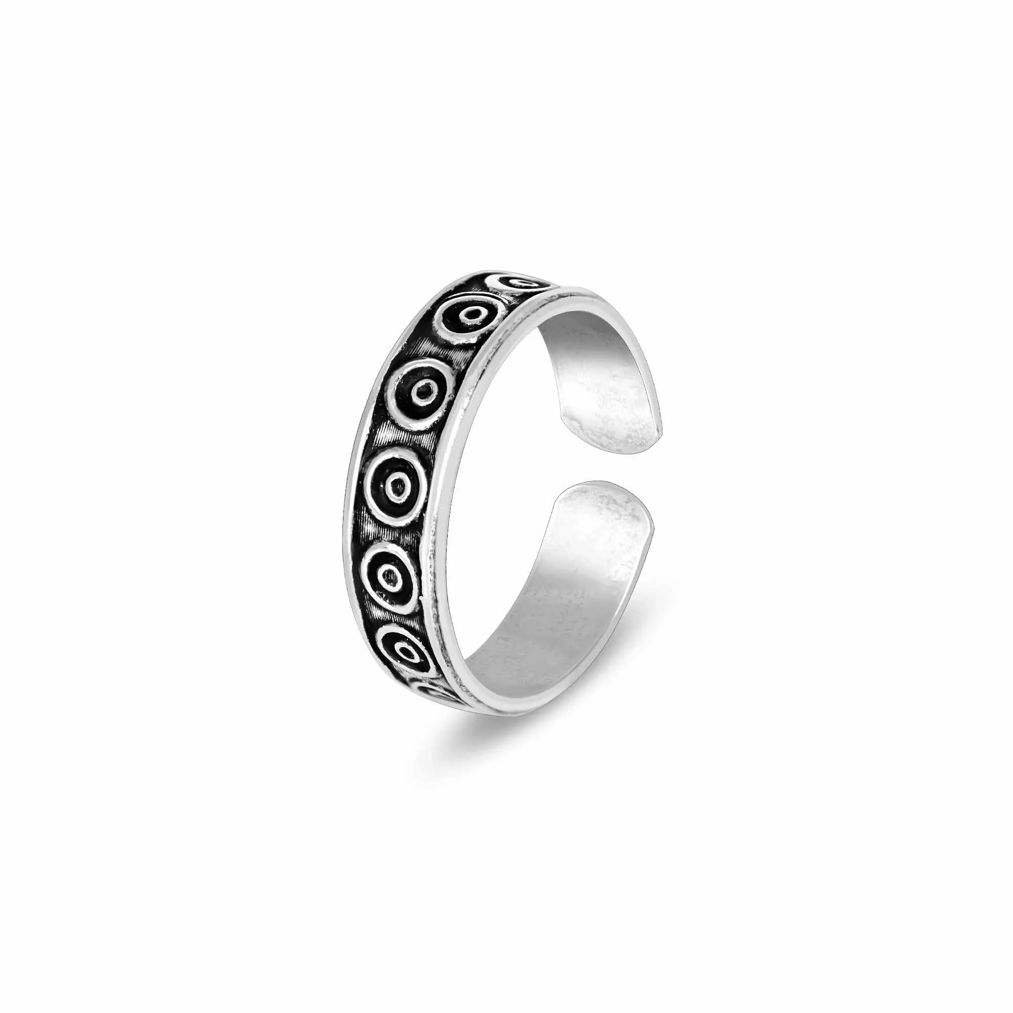 Oxidized Dot Toe Ring - Image 8