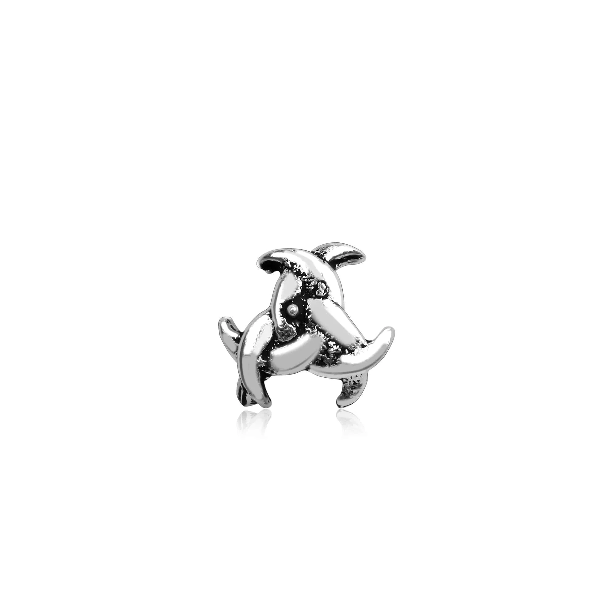 oxidized Knot Nose Pin - Image 5