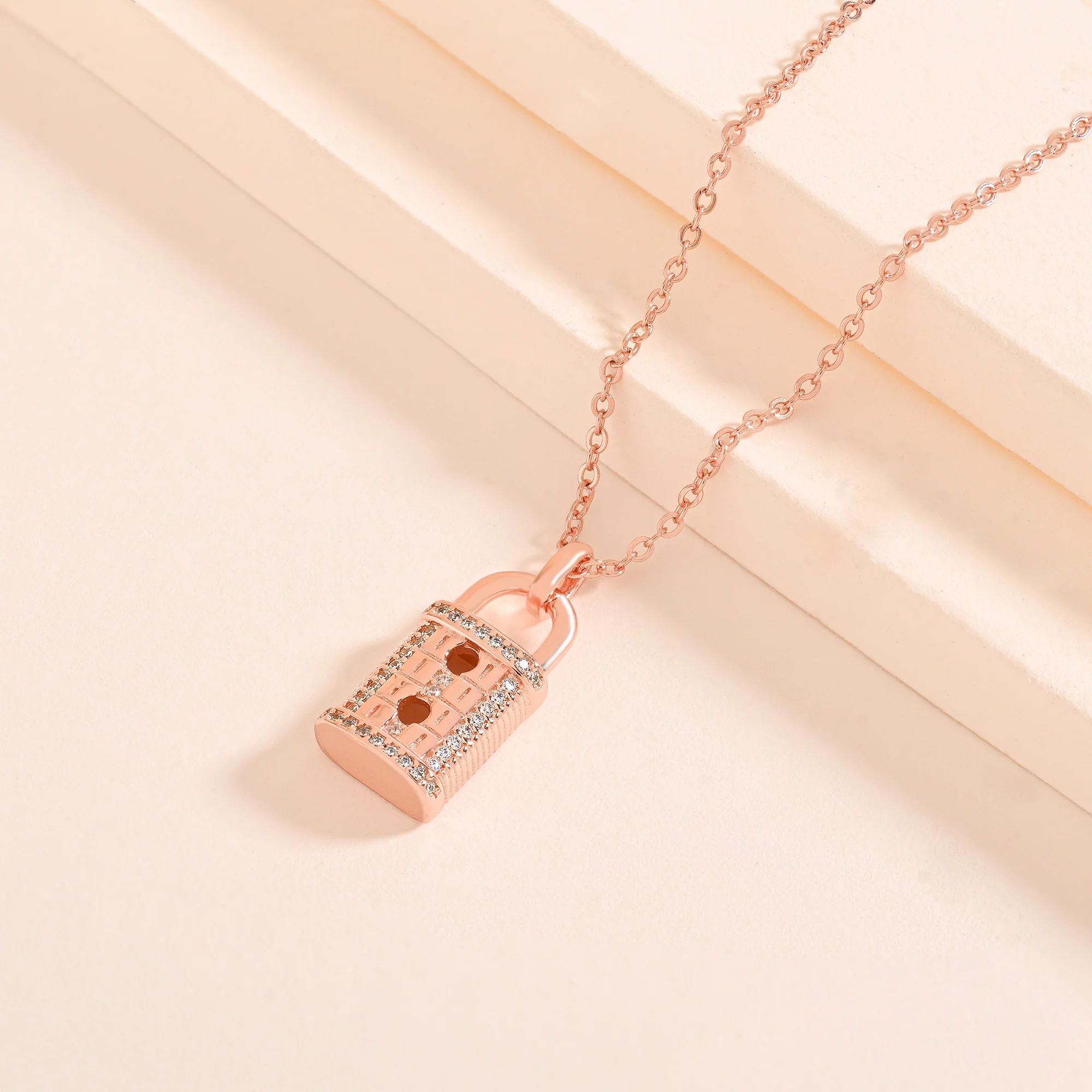 Padlock Silver Necklace