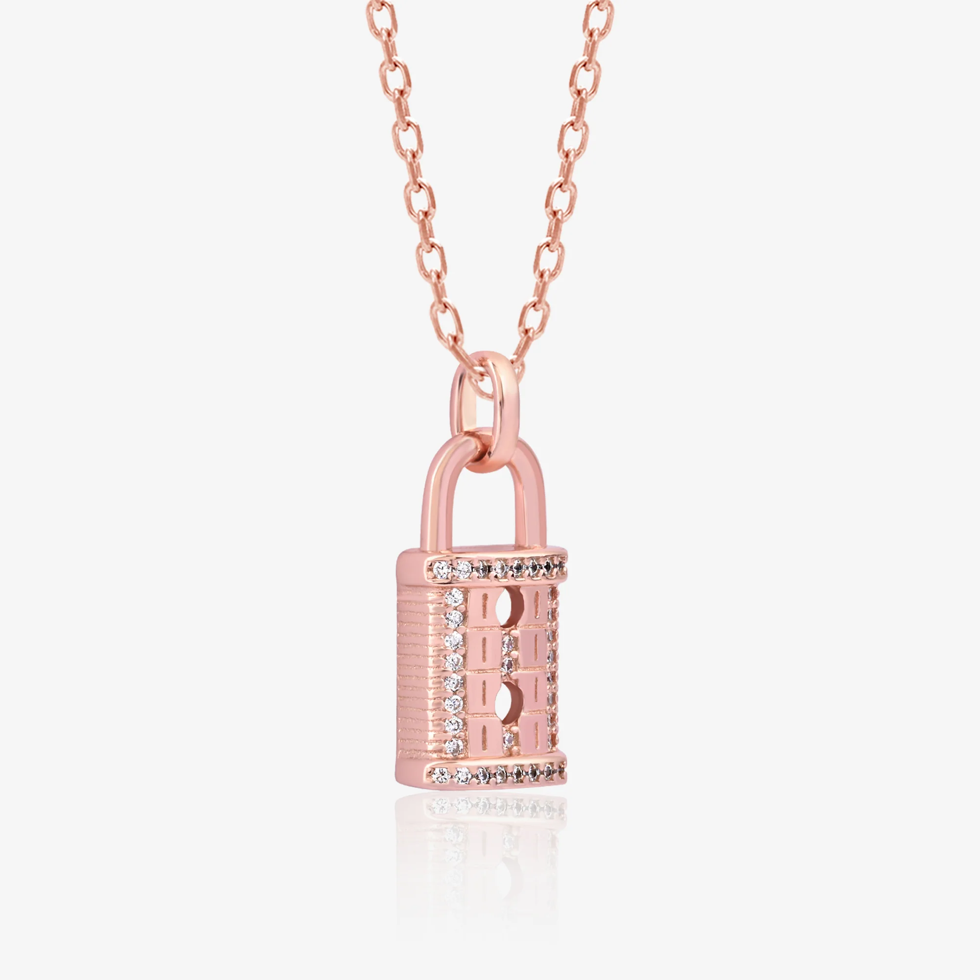 Padlock Silver Necklace - Image 2