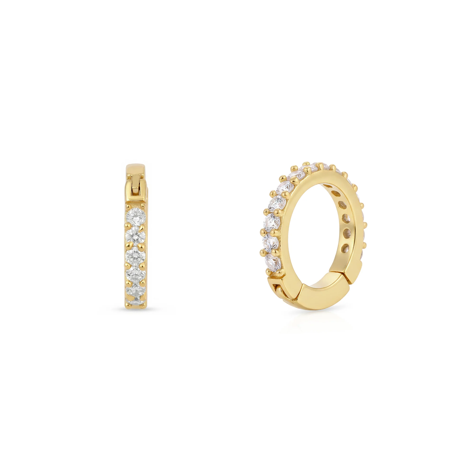 Pavé Huggie Nose Ring - Image 4