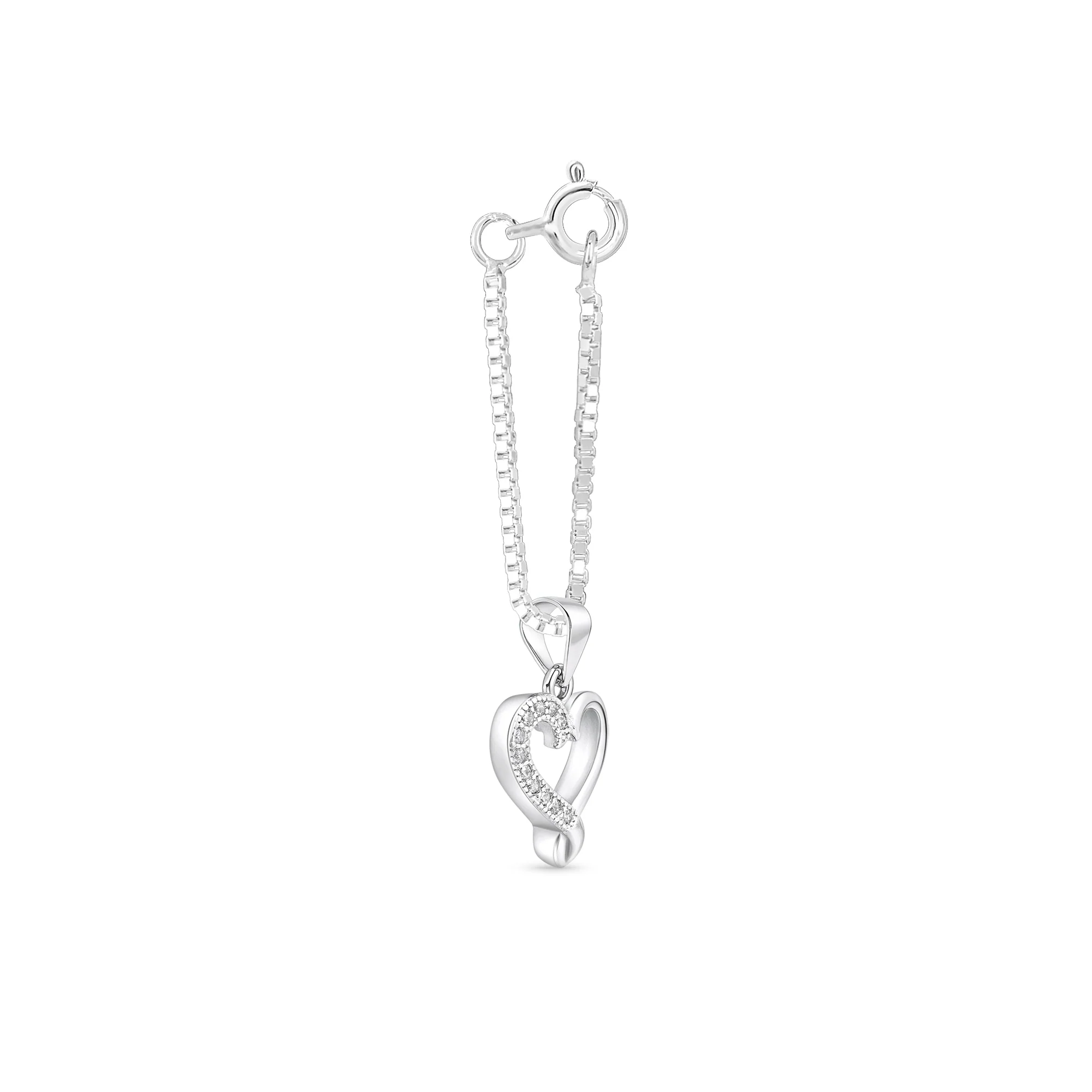Pavé Loop Heart Charm - Image 3