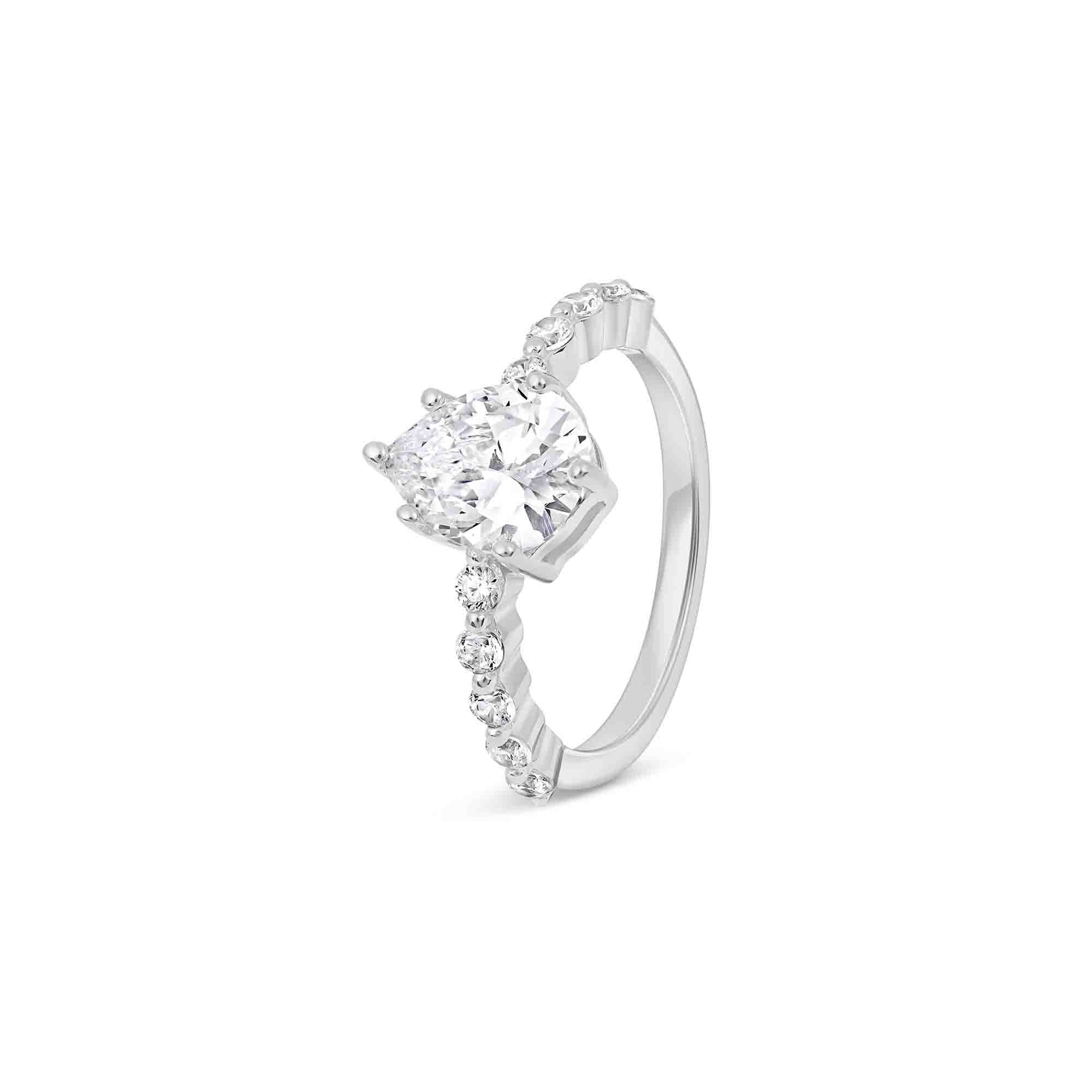 Pear Classic Accent Ring - Image 4