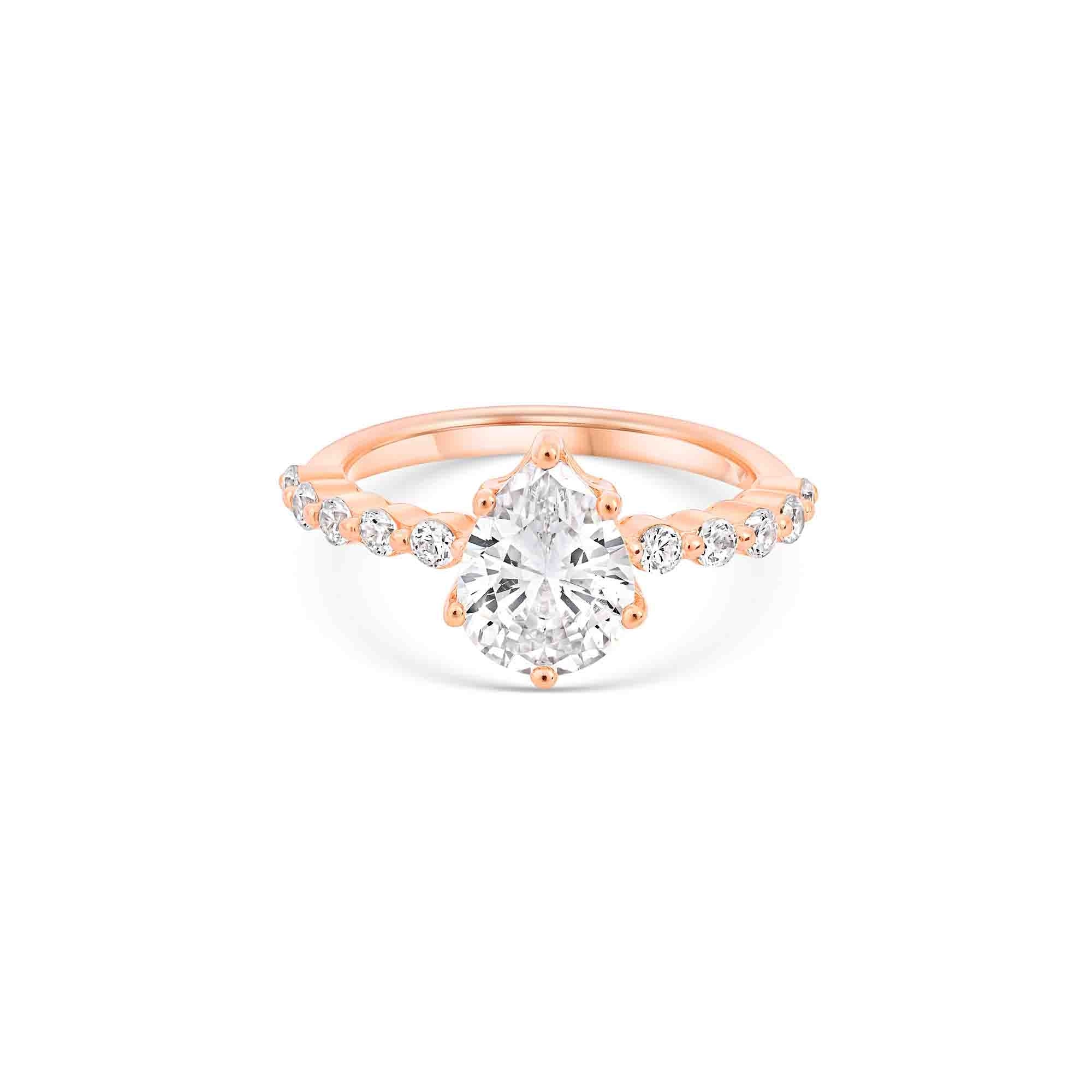 Pear Classic Accent Ring - Image 6
