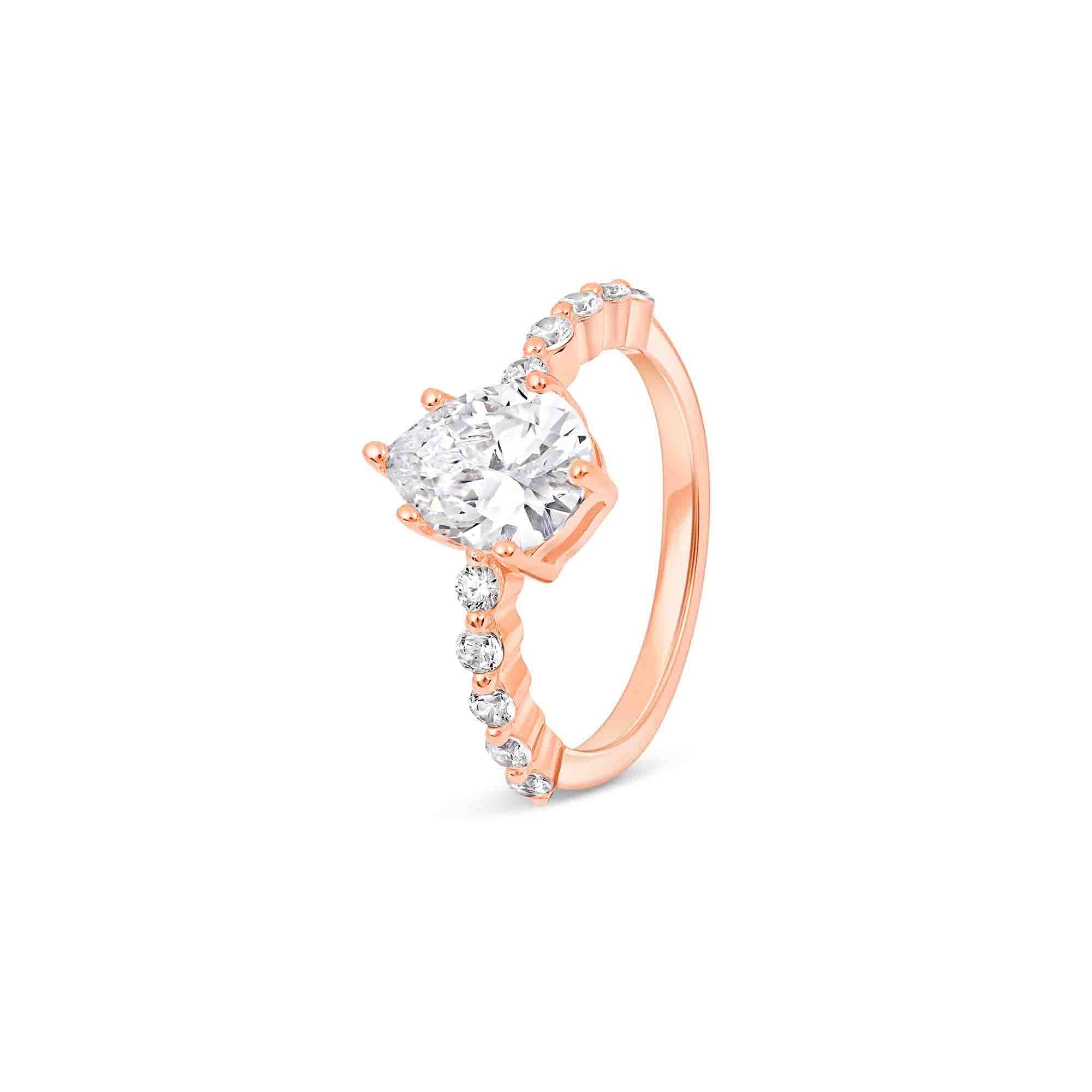 Pear Classic Accent Ring - Image 8