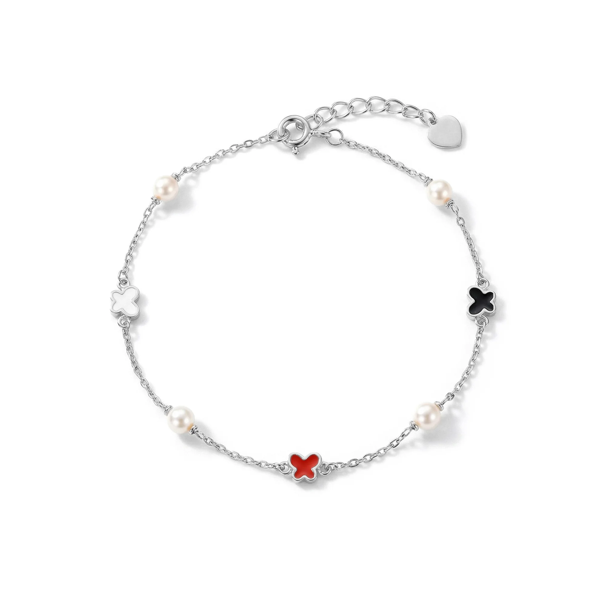 Pearl Clover Chain Bracelet - Image 6