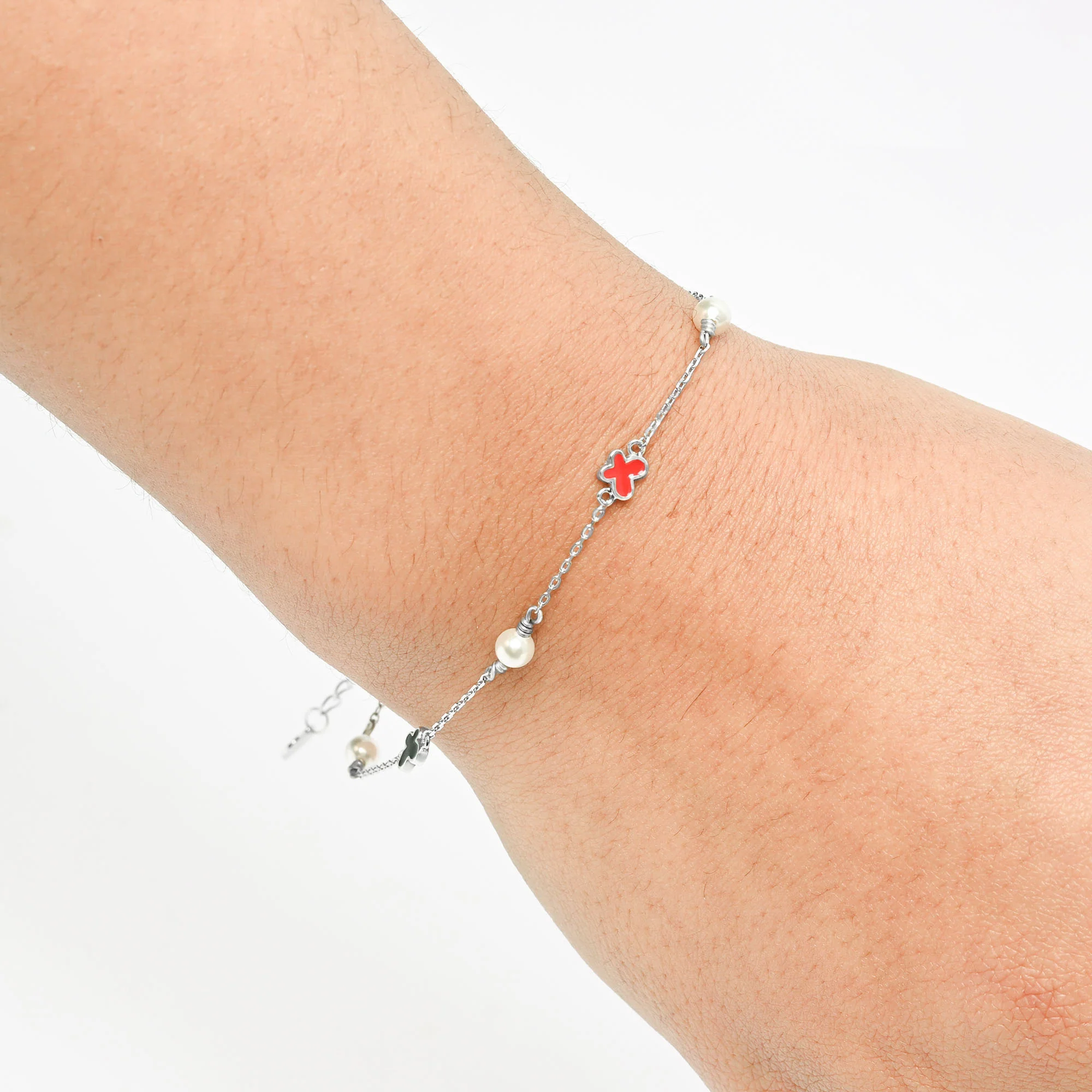 Pearl Clover Chain Bracelet - Image 9