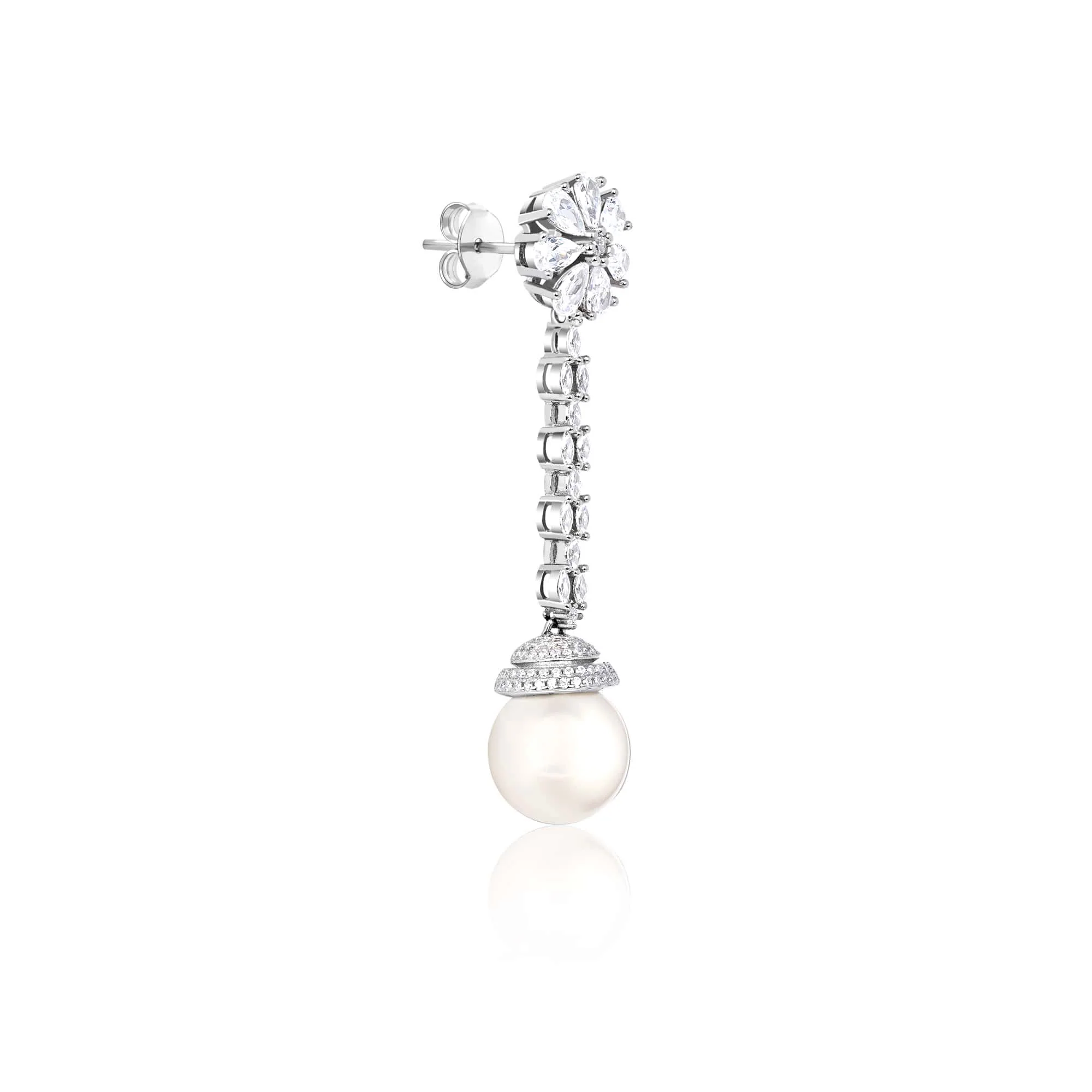 Pearl CZ Cascade Dangler - Image 4