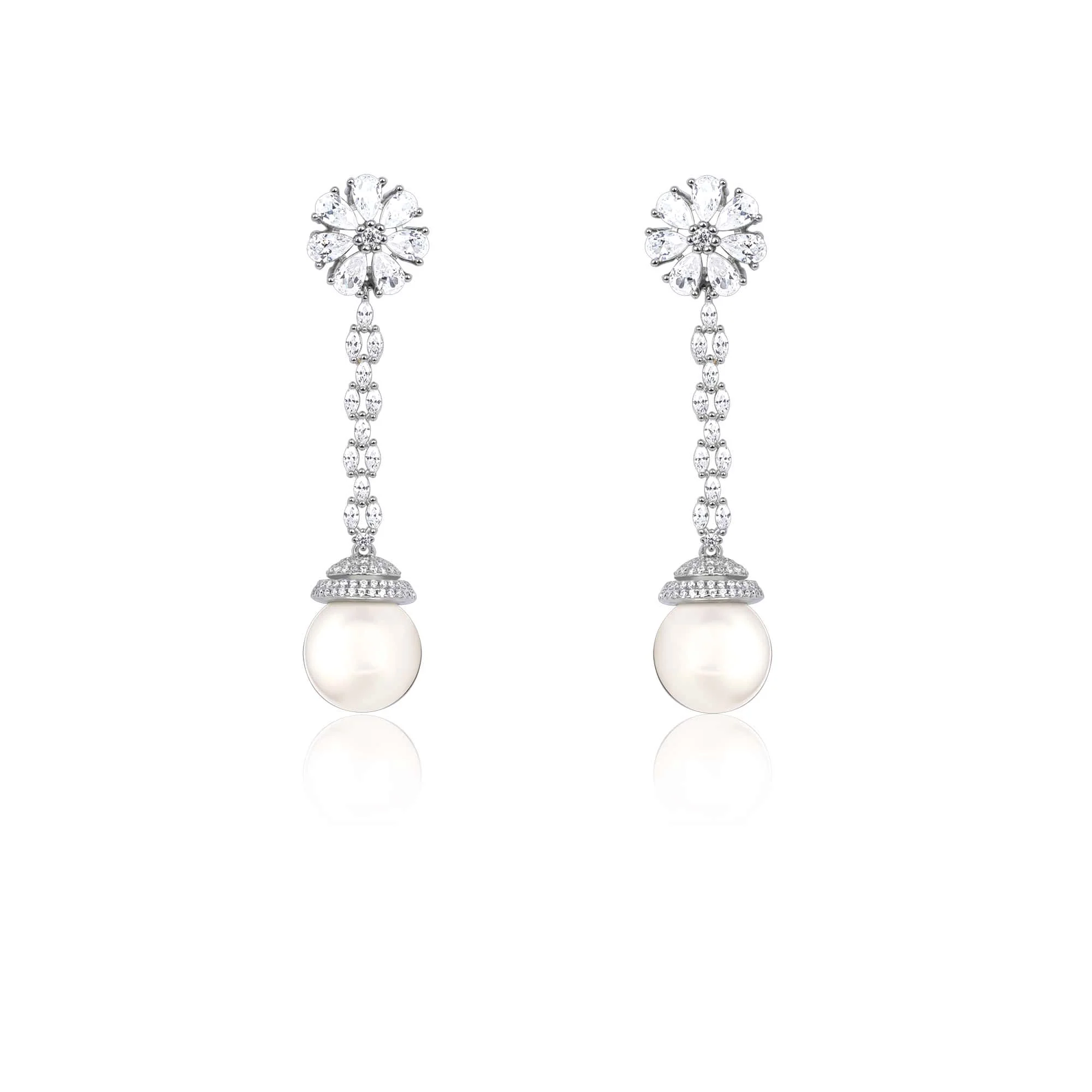 Pearl CZ Cascade Dangler - Image 6