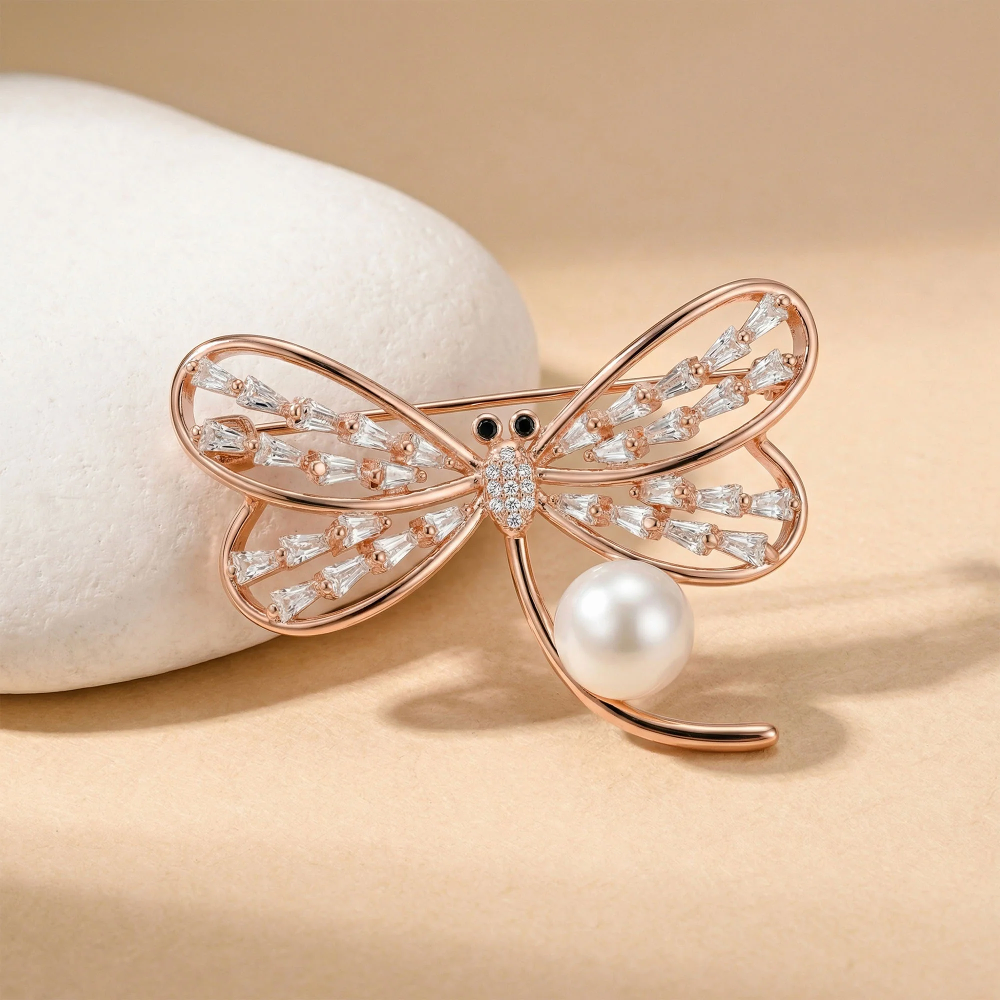 Pearl Dragonfly Brooch - Image 8