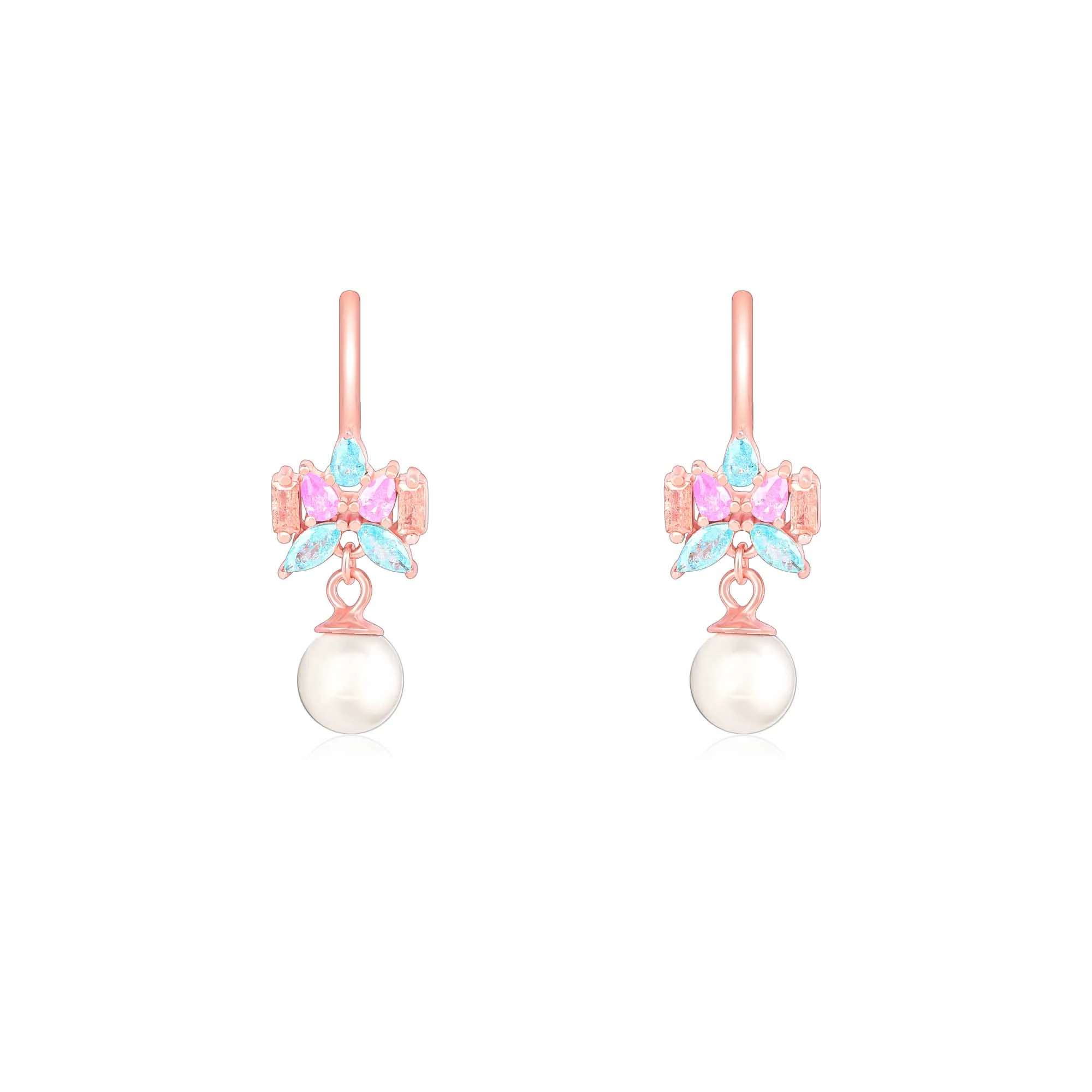 Pearl Drop Beads Earrings - Image 4