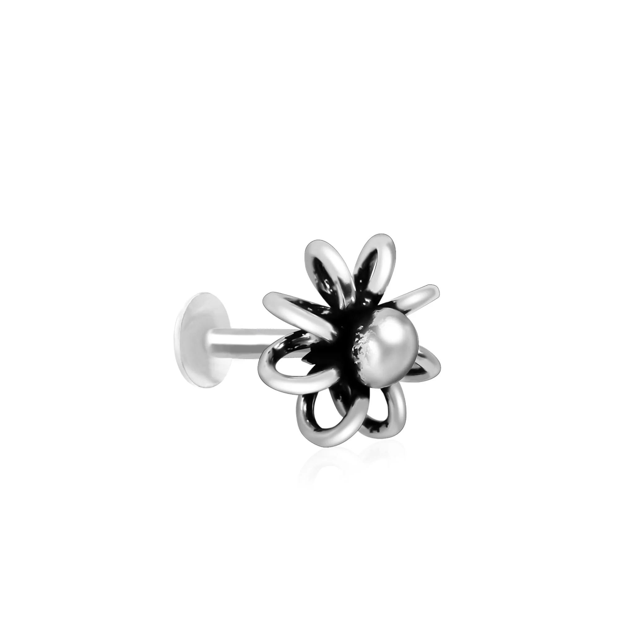 Pearl Floret Nose Pin - Image 2
