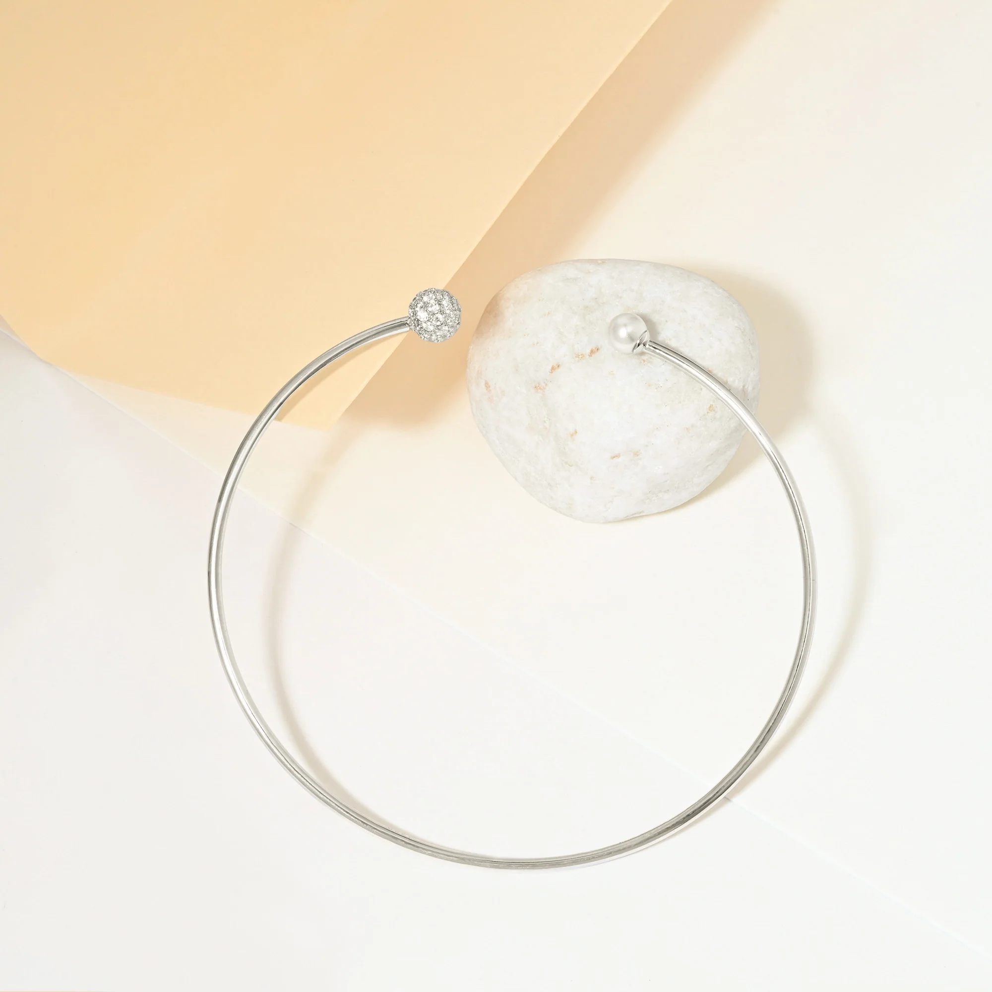 Pearl Orbit Silver Kada - Image 8