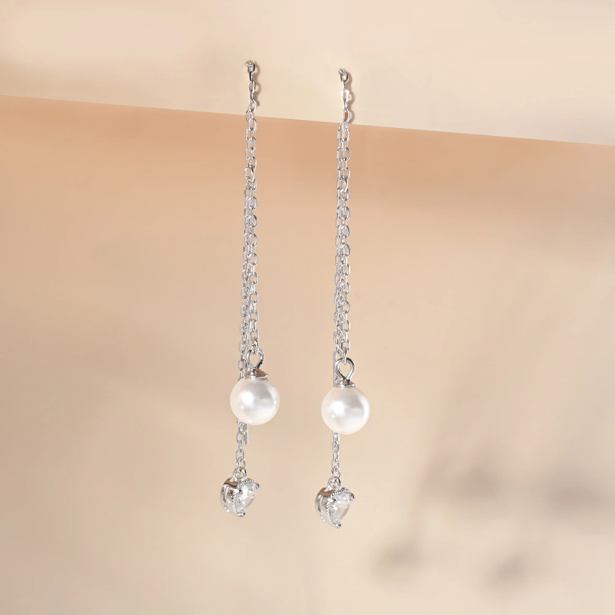 Pearl Threader Earrings