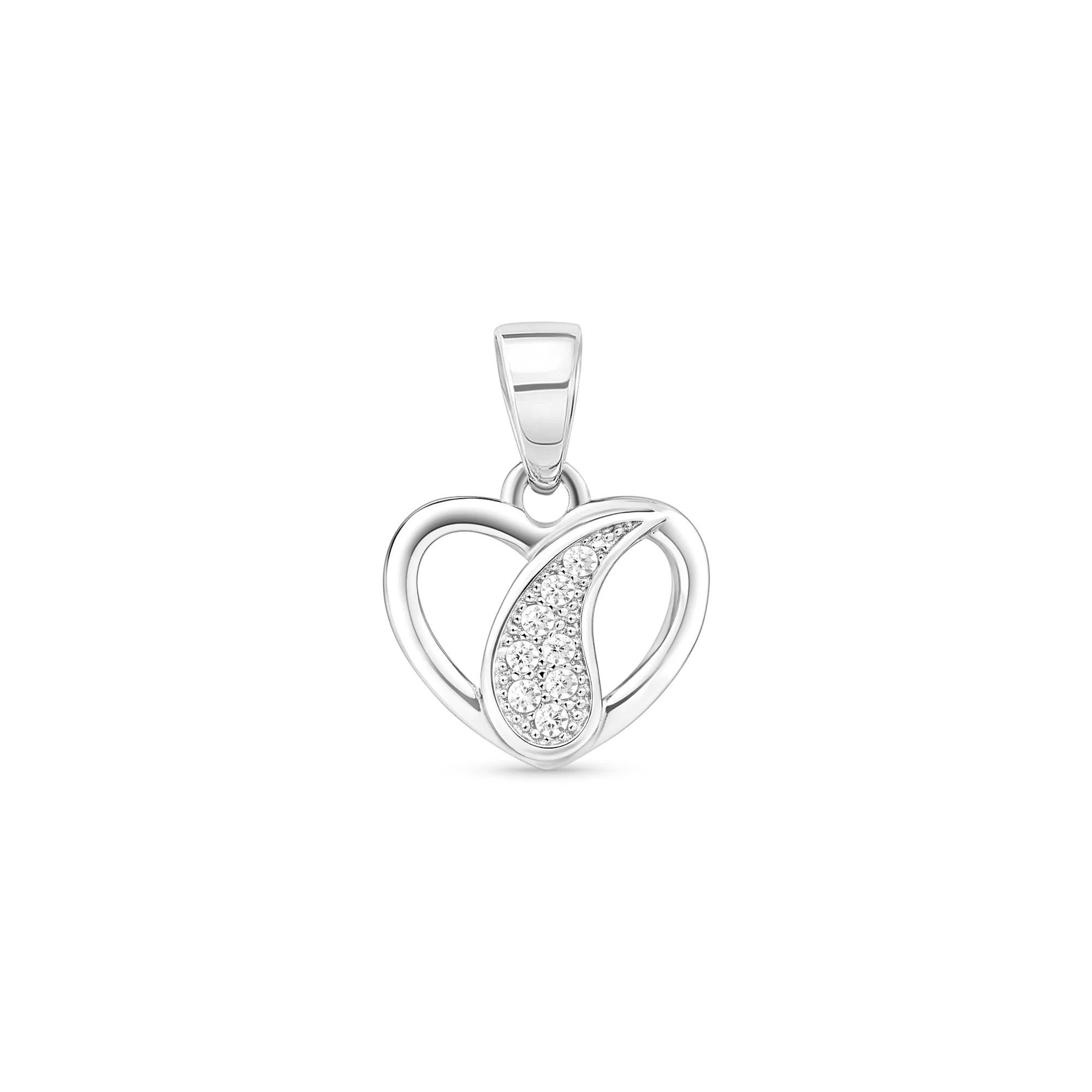 Petal Heart Silver Pendant - Image 2