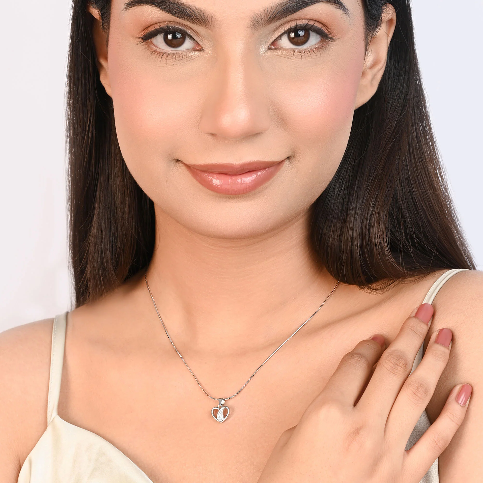 Petal Heart Silver Pendant - Image 5