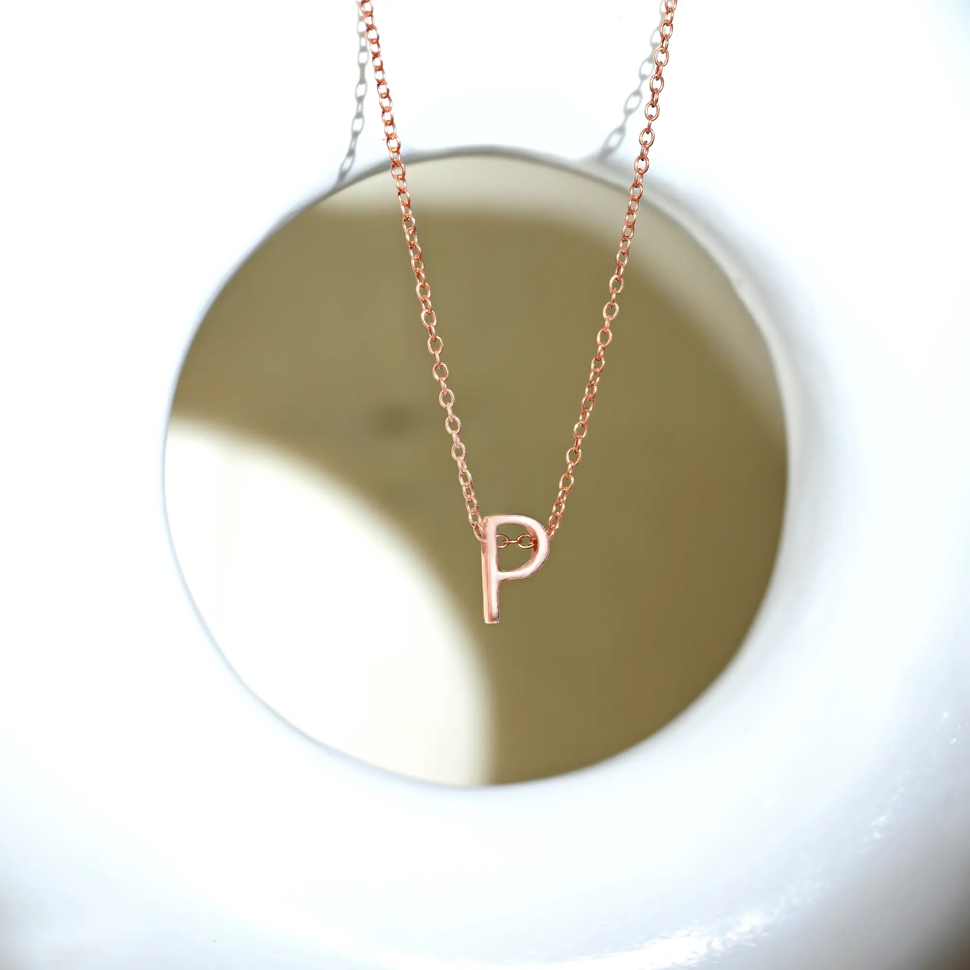 Posh P Initial Necklace - Image 5