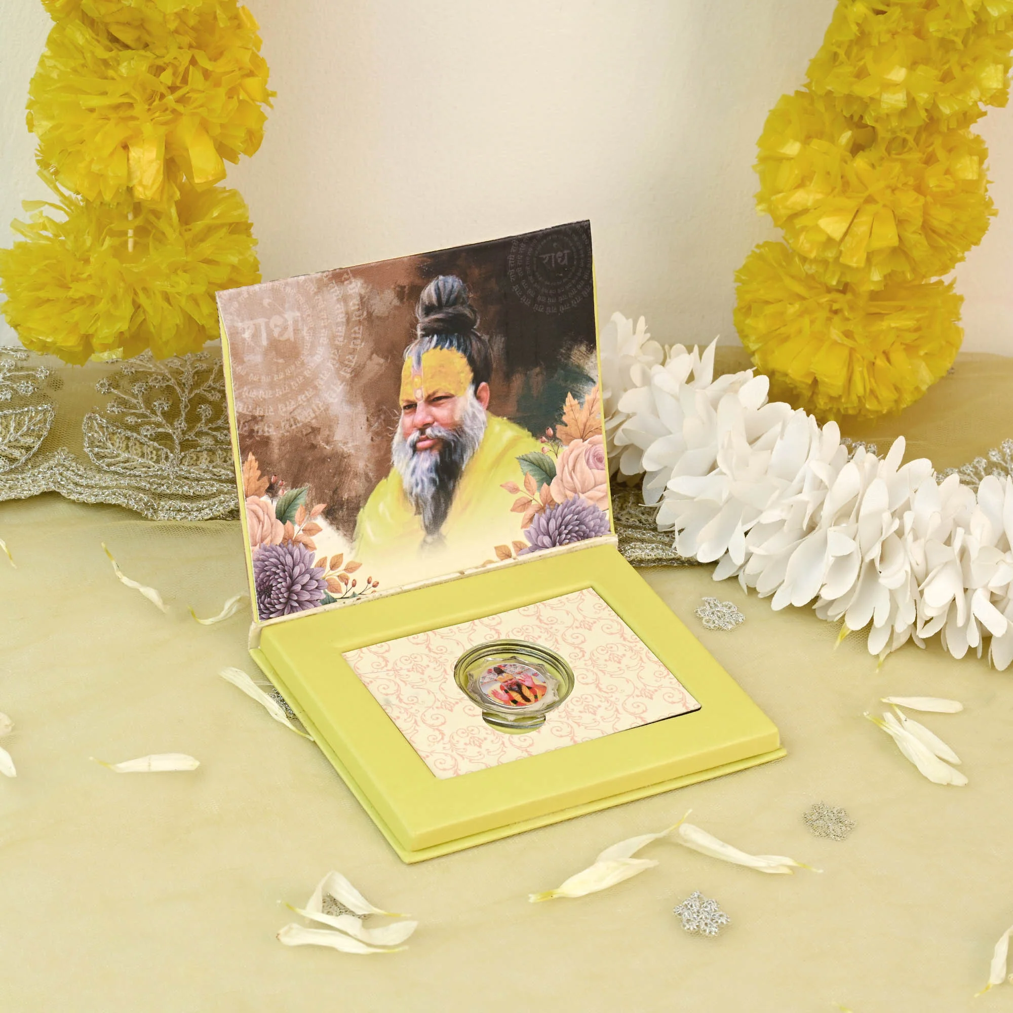 Premanand Ji Maharaj 999 Silver Coin Box - Image 3