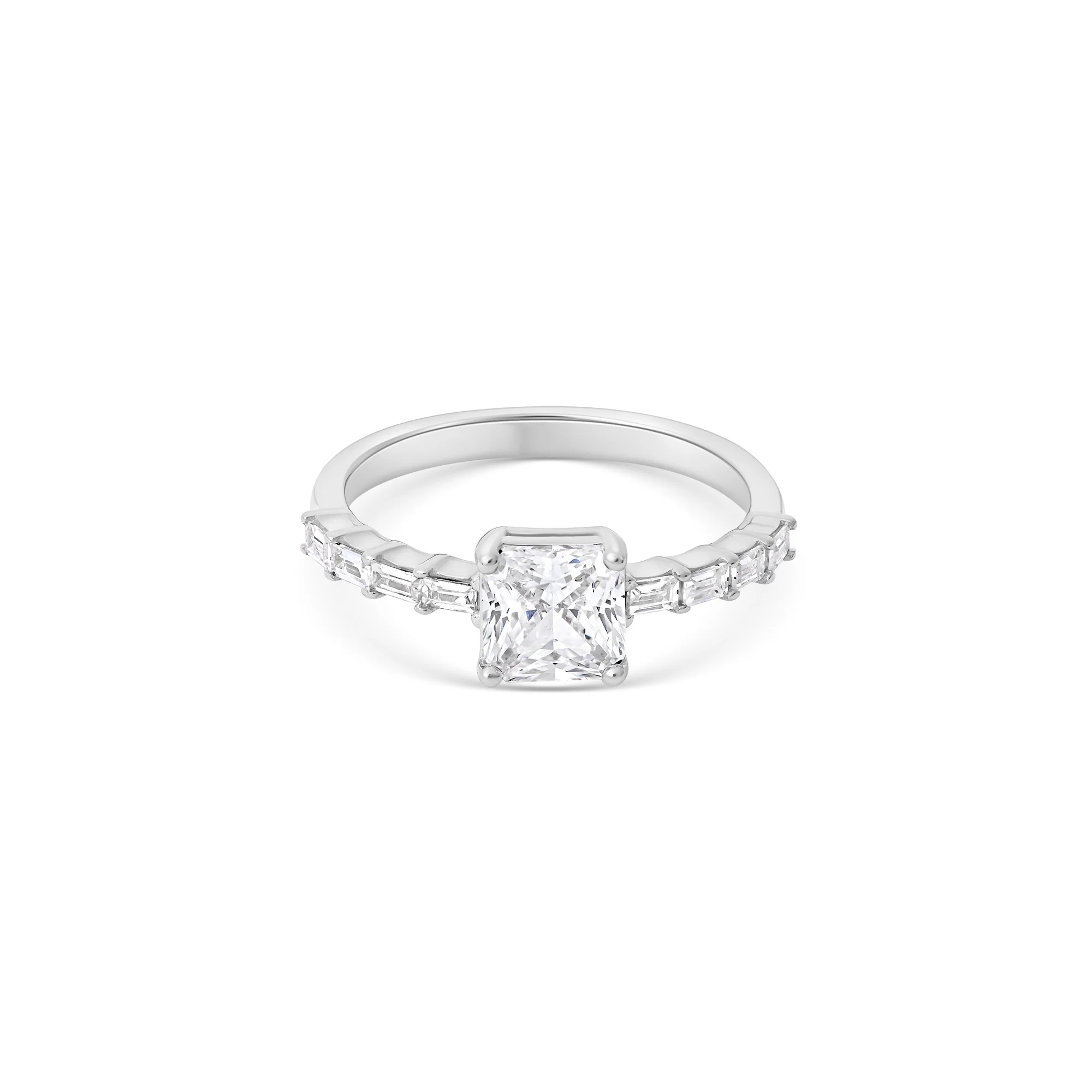 Princess Baguette CZ Ring - Image 2