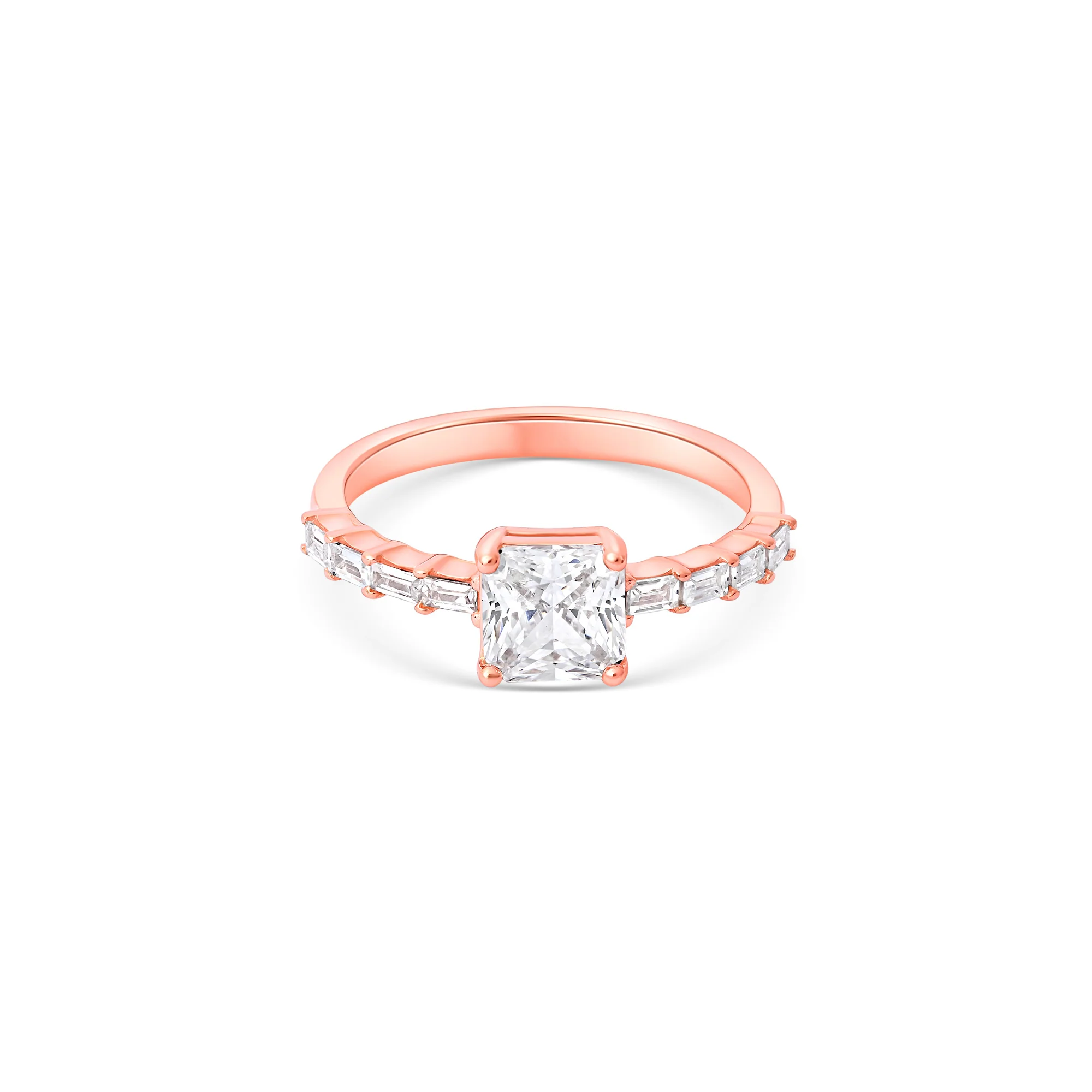 Princess Baguette CZ Ring - Image 6