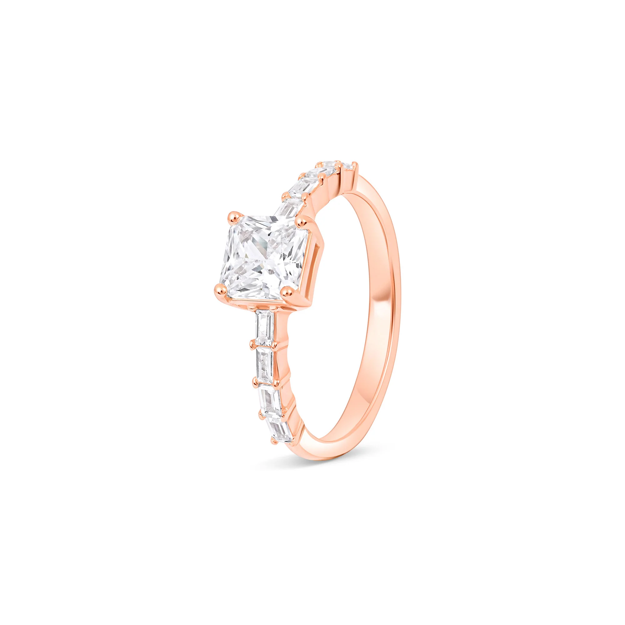 Princess Baguette CZ Ring - Image 8