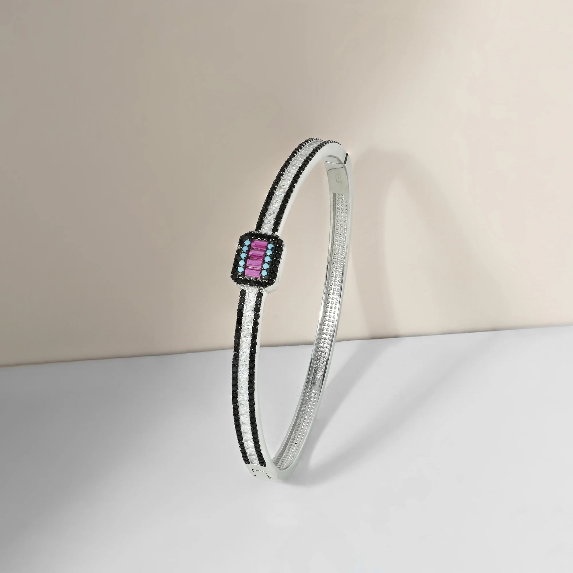 Prism Charm Silver Kada - Image 8