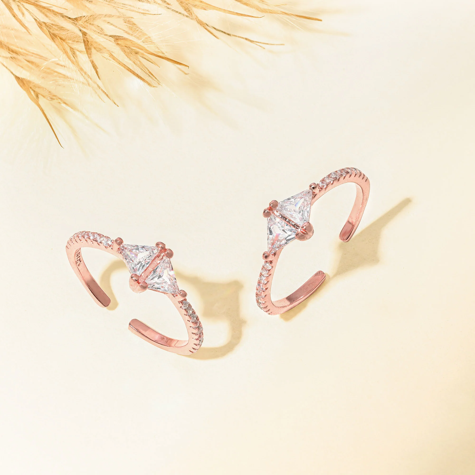 Prism Silver Toe Ring