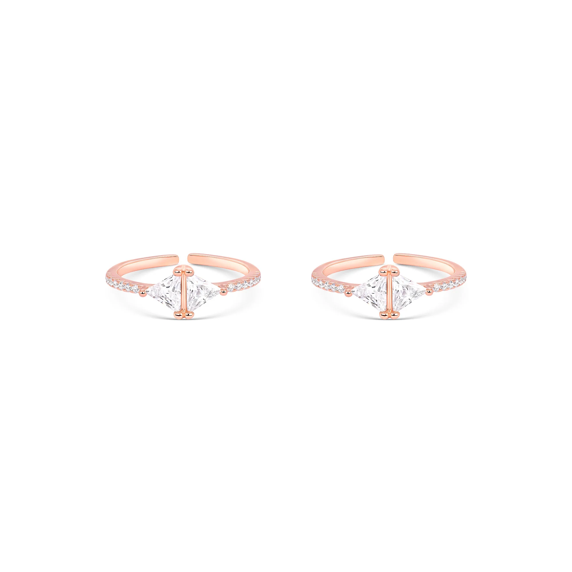 Prism Silver Toe Ring - Image 2
